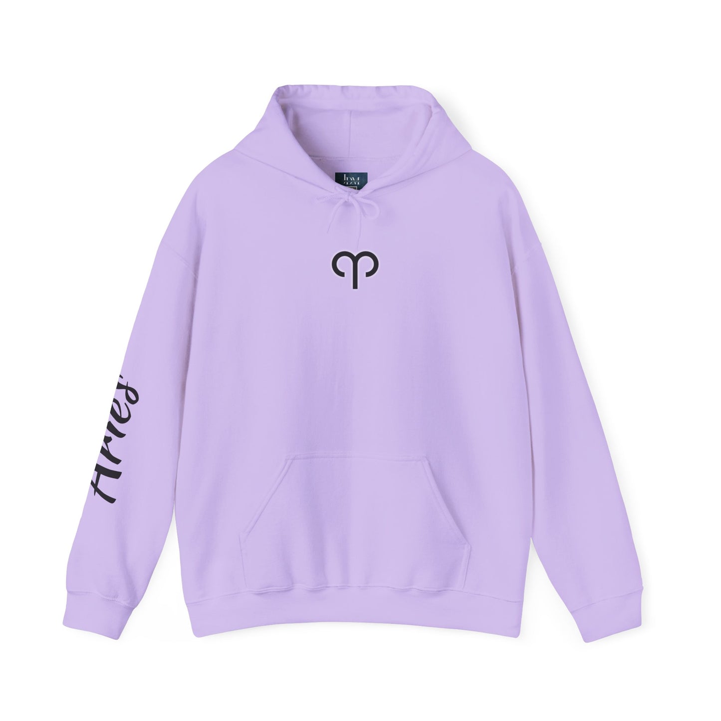 Aries Zodiac Hoodie - Hand-Drawn Celestial Design (Non-AI)