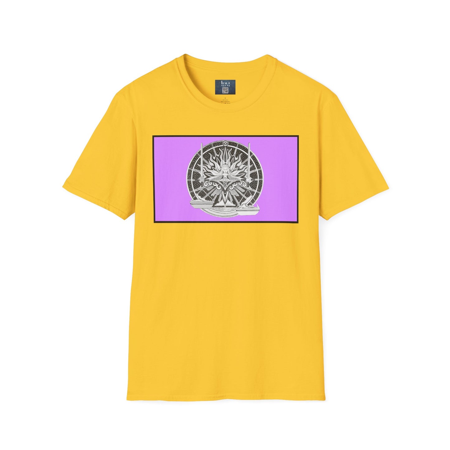 Libra Zodiac Crew Neck T-Shirt – Hand-Drawn Celestial Design (Non-AI)  Universal