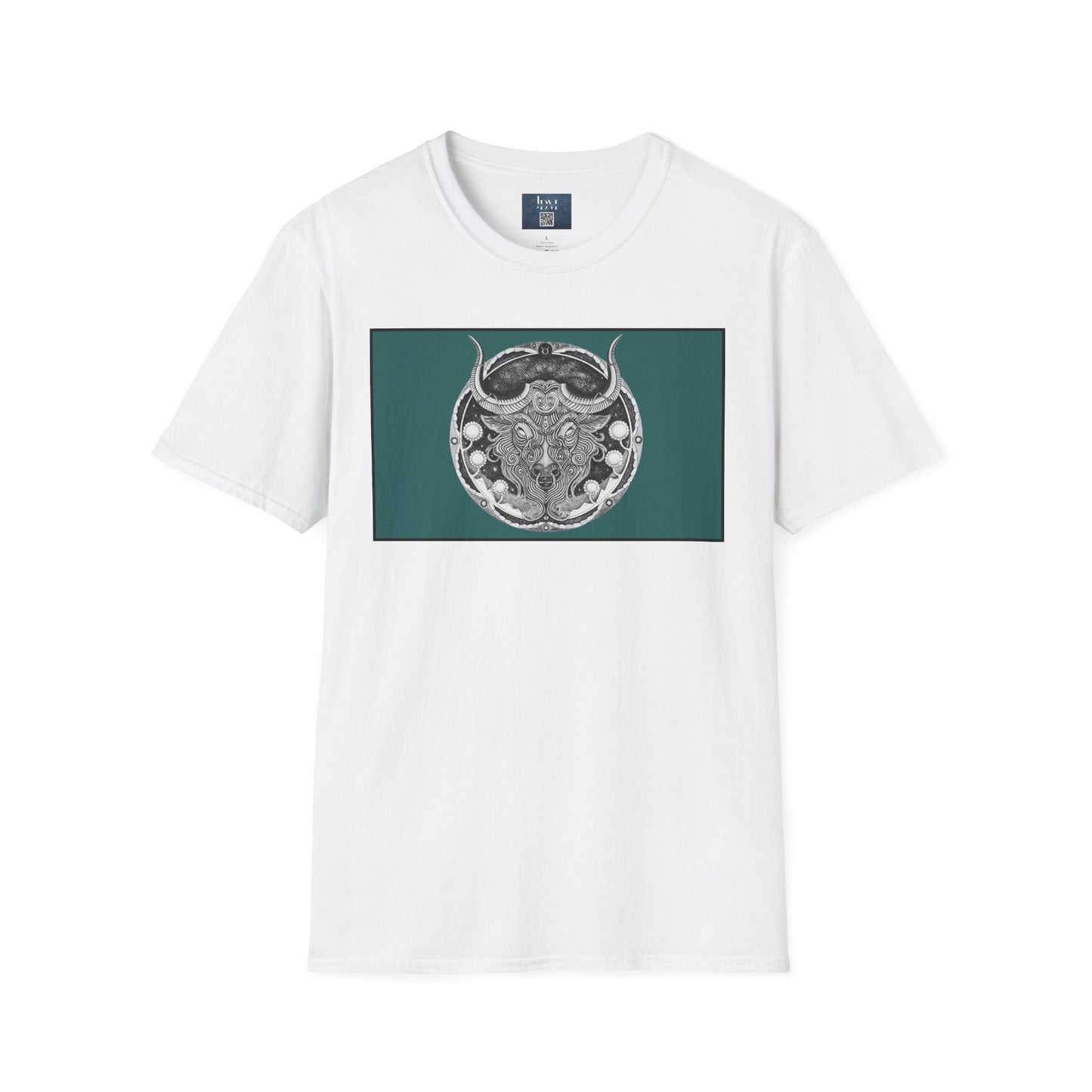Taurus Zodiac Softstyle  T-Shirt - Hand-Drawn Celestial Design (Non-AI) Universal