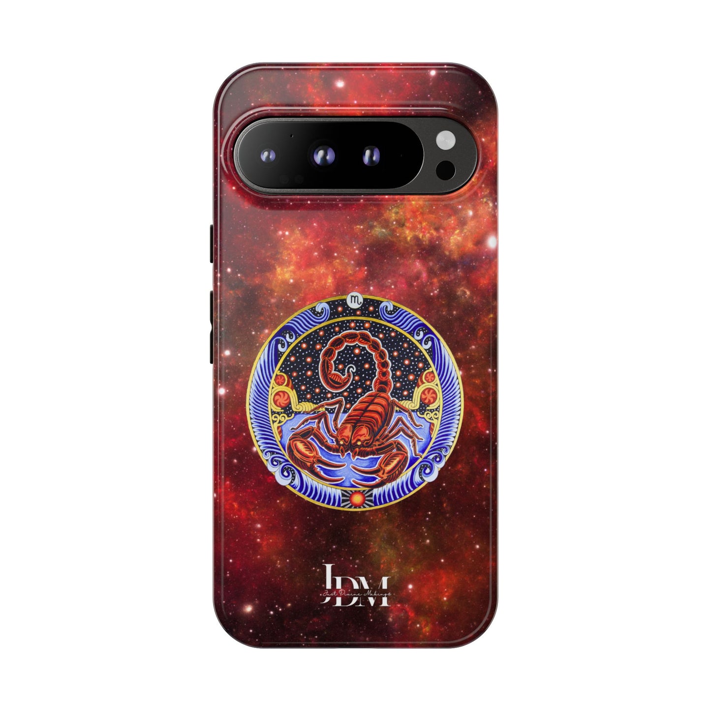 Scorpio Zodiac Tough Phone Case – Hand-Drawn Celestial Design (Non-AI)