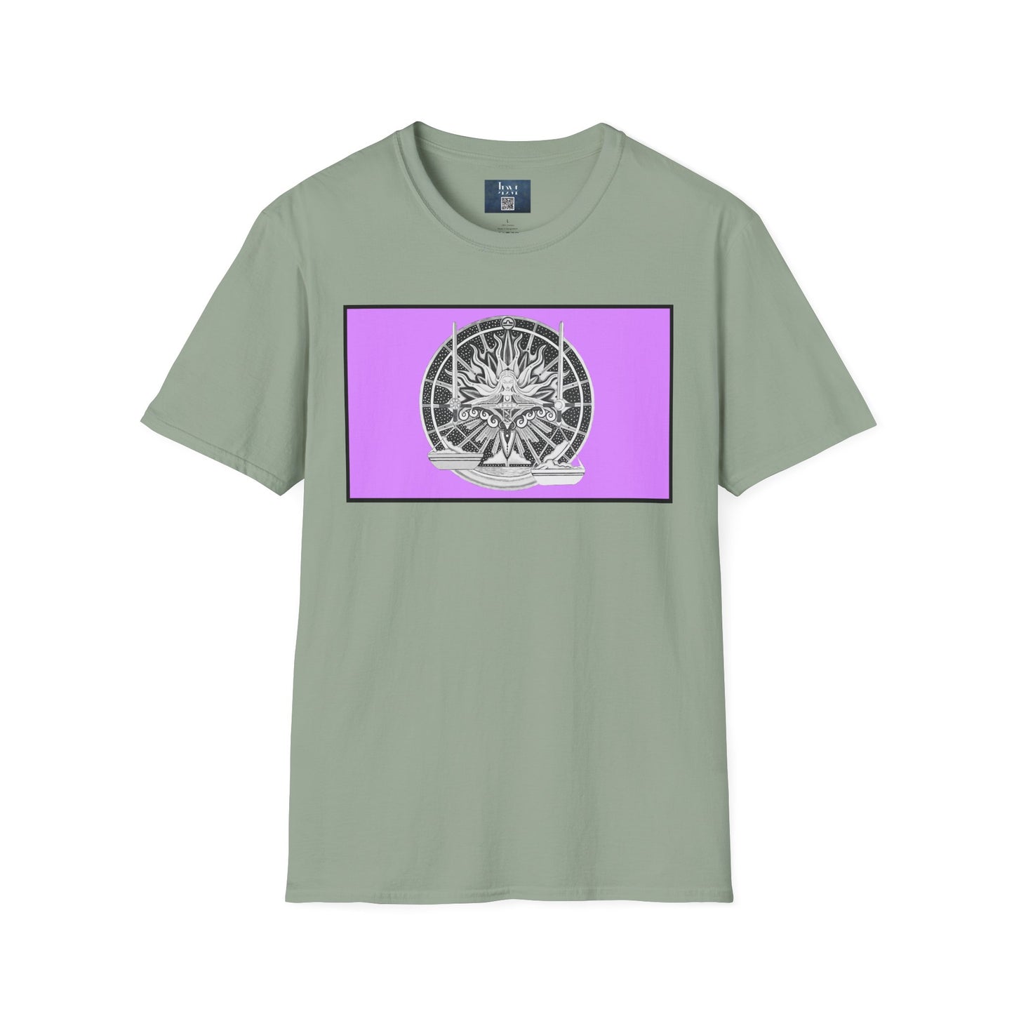 Libra Zodiac Crew Neck T-Shirt – Hand-Drawn Celestial Design (Non-AI)  Universal