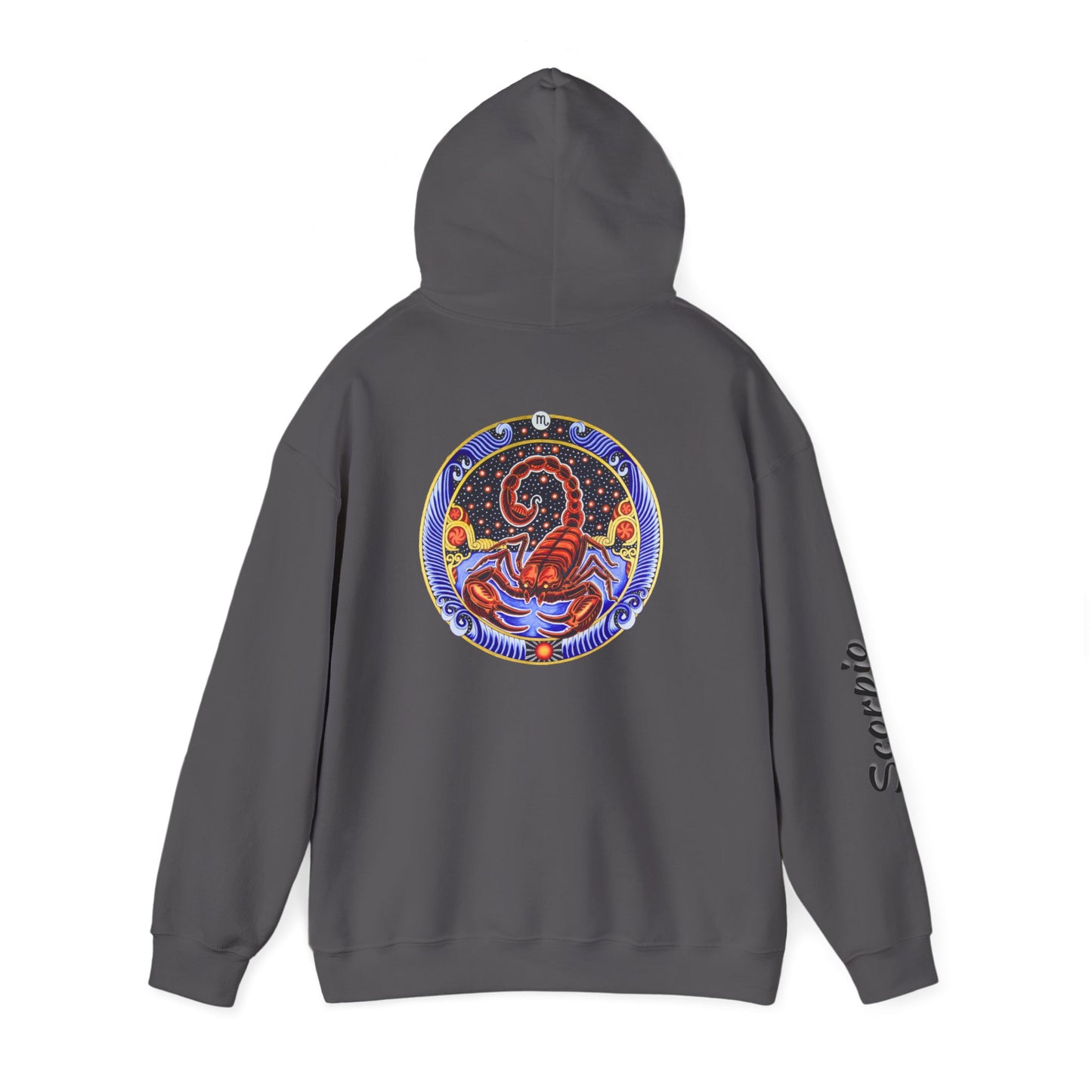 Scorpio Zodiac Hoodie – Hand-Drawn Celestial Design (Non-AI)