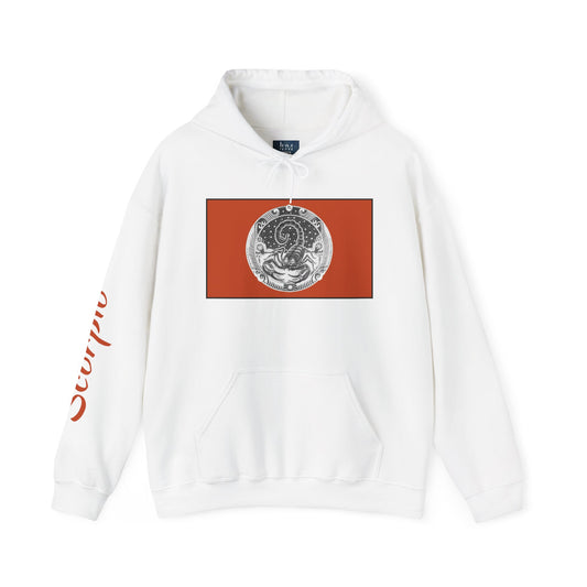 Scorpio Zodiac Hoodie – Hand-Drawn Celestial Design (Non-AI) Universal
