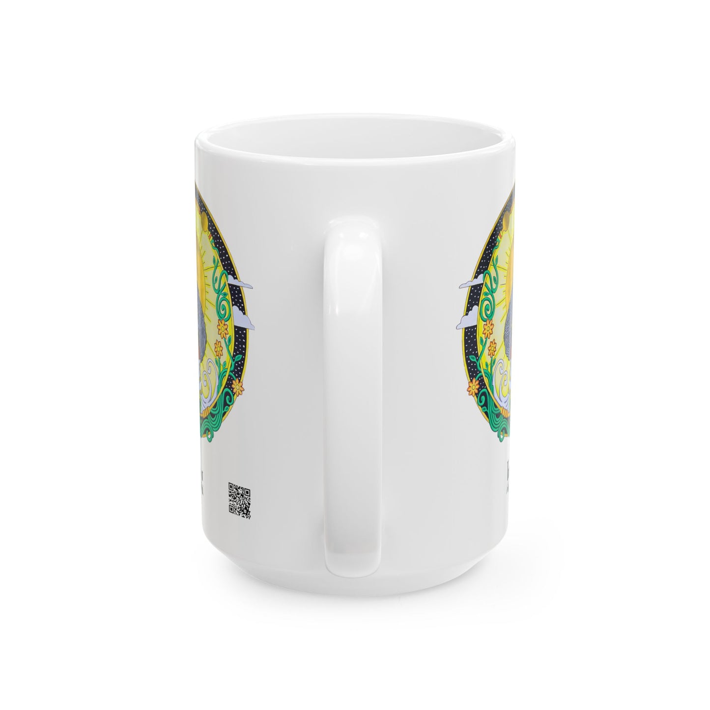Virgo Zodiac Mug – Hand-Drawn Celestial Design (Non-AI)