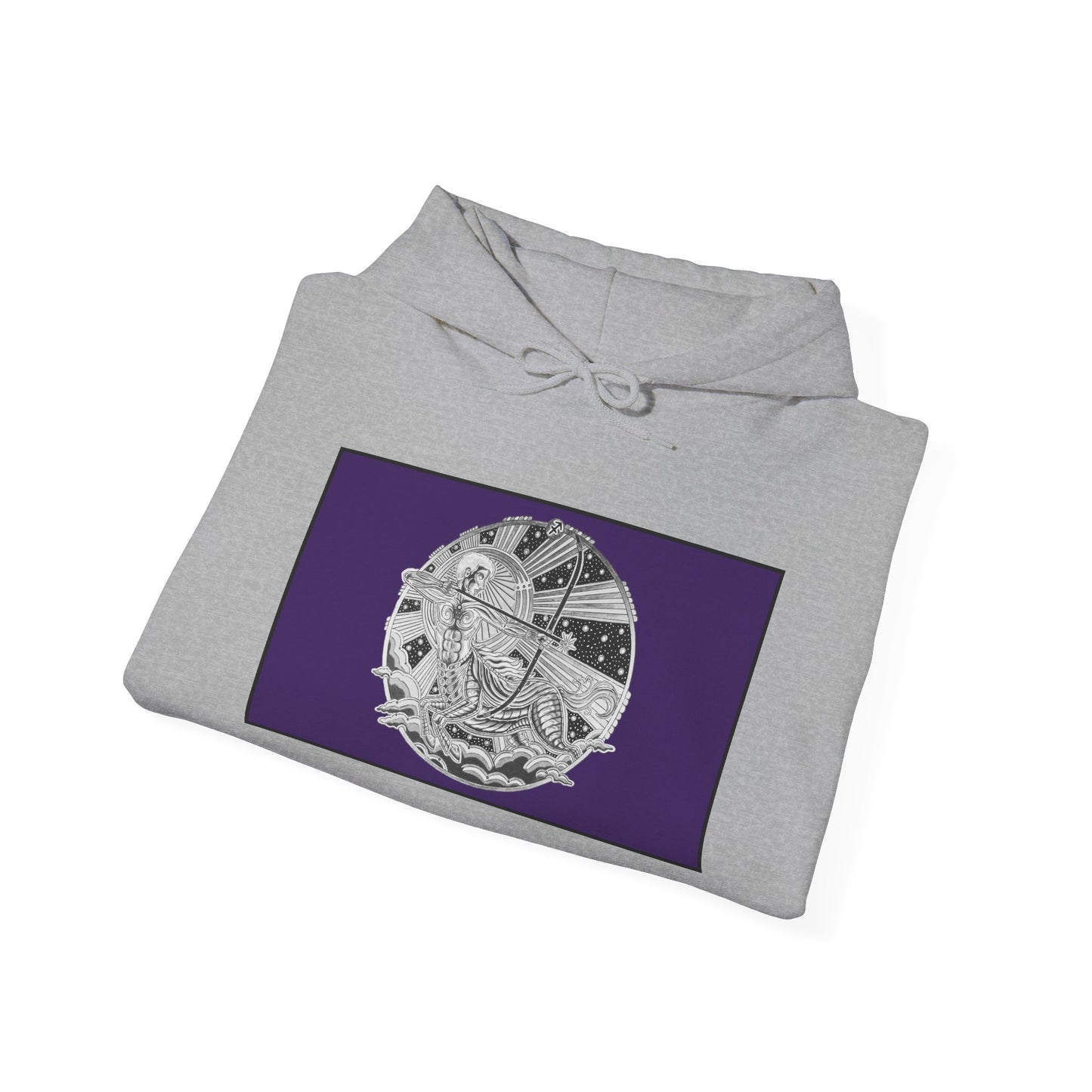 Sagittarius Zodiac Hoodie – Hand-Drawn Celestial Design (Non-AI) Universal