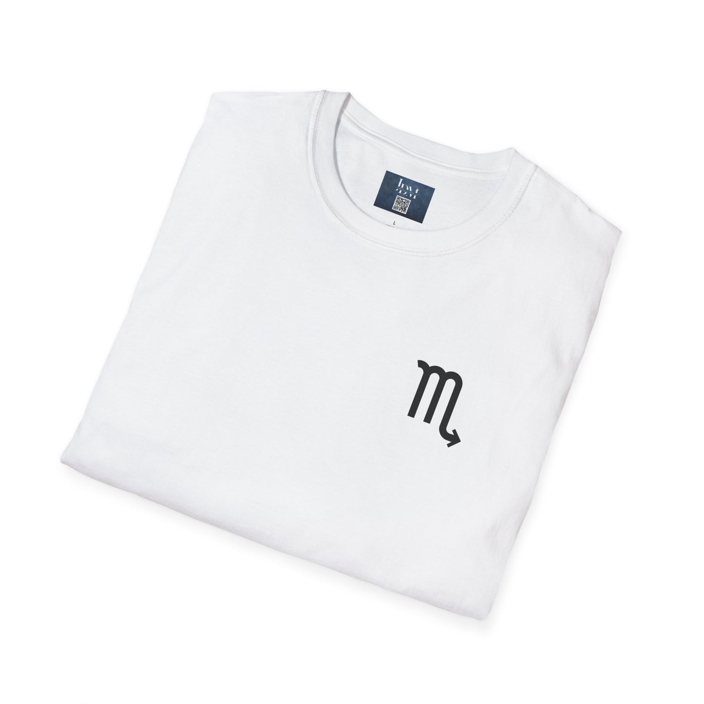 Scorpio Zodiac Crew Neck T-Shirt – Hand-Drawn Celestial Design (Non-AI)