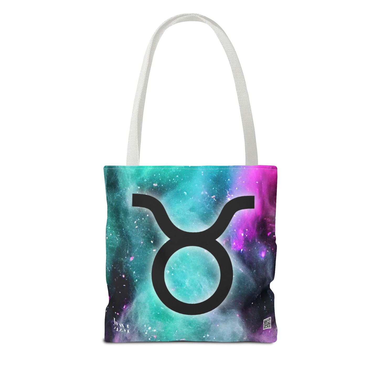 Taurus Zodiac Tote Bag - Hand-Drawn Celestial Design (Non-AI)