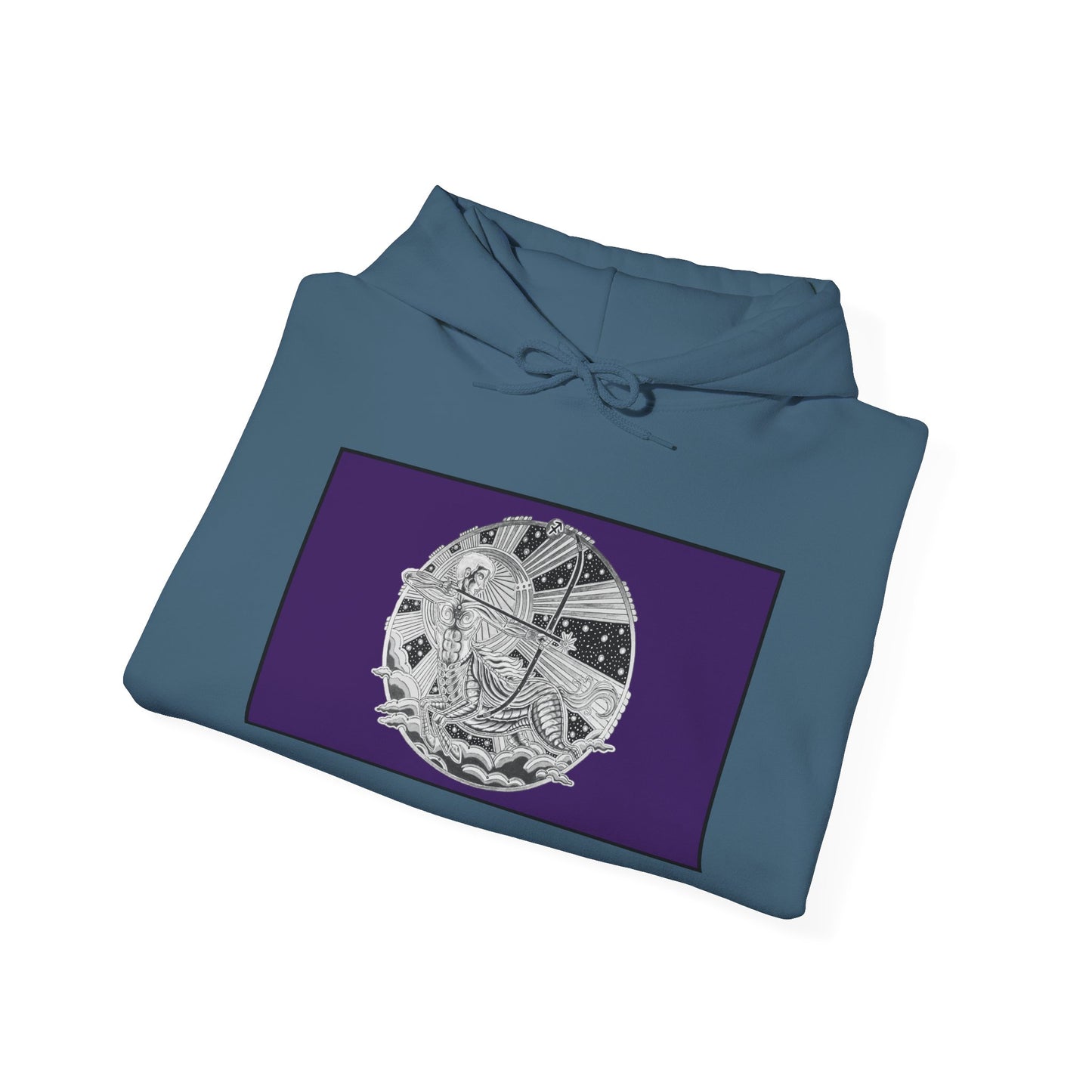 Sagittarius Zodiac Hoodie – Hand-Drawn Celestial Design (Non-AI) Universal