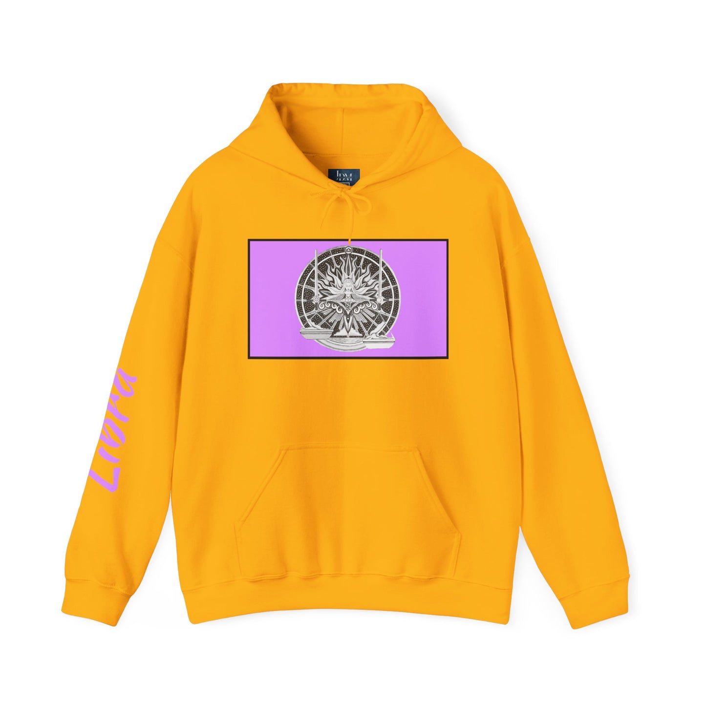 Libra Zodiac Hoodie – Hand-Drawn Celestial Design (Non-AI) Universal