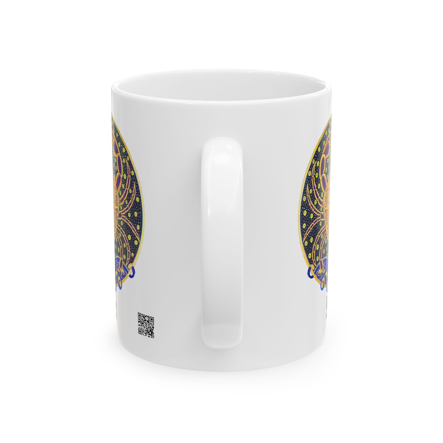 Cancer Zodiac Mug – Hand-Drawn Celestial Design (Non-AI)