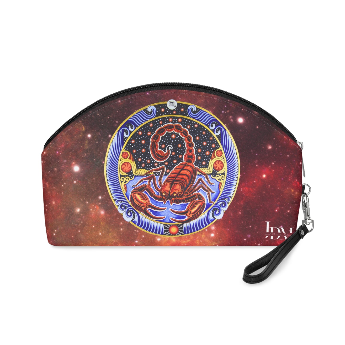 Scorpio Zodiac Makeup Bag – Hand-Drawn Celestial Design (Non-AI)