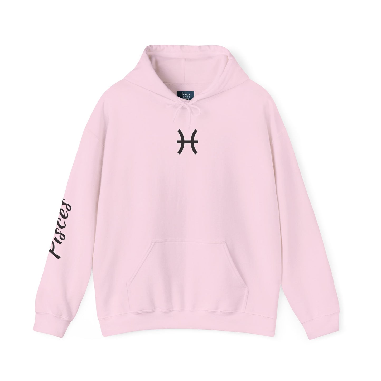 Pisces Zodiac Hoodie – Hand-Drawn Celestial Design (Non-AI)