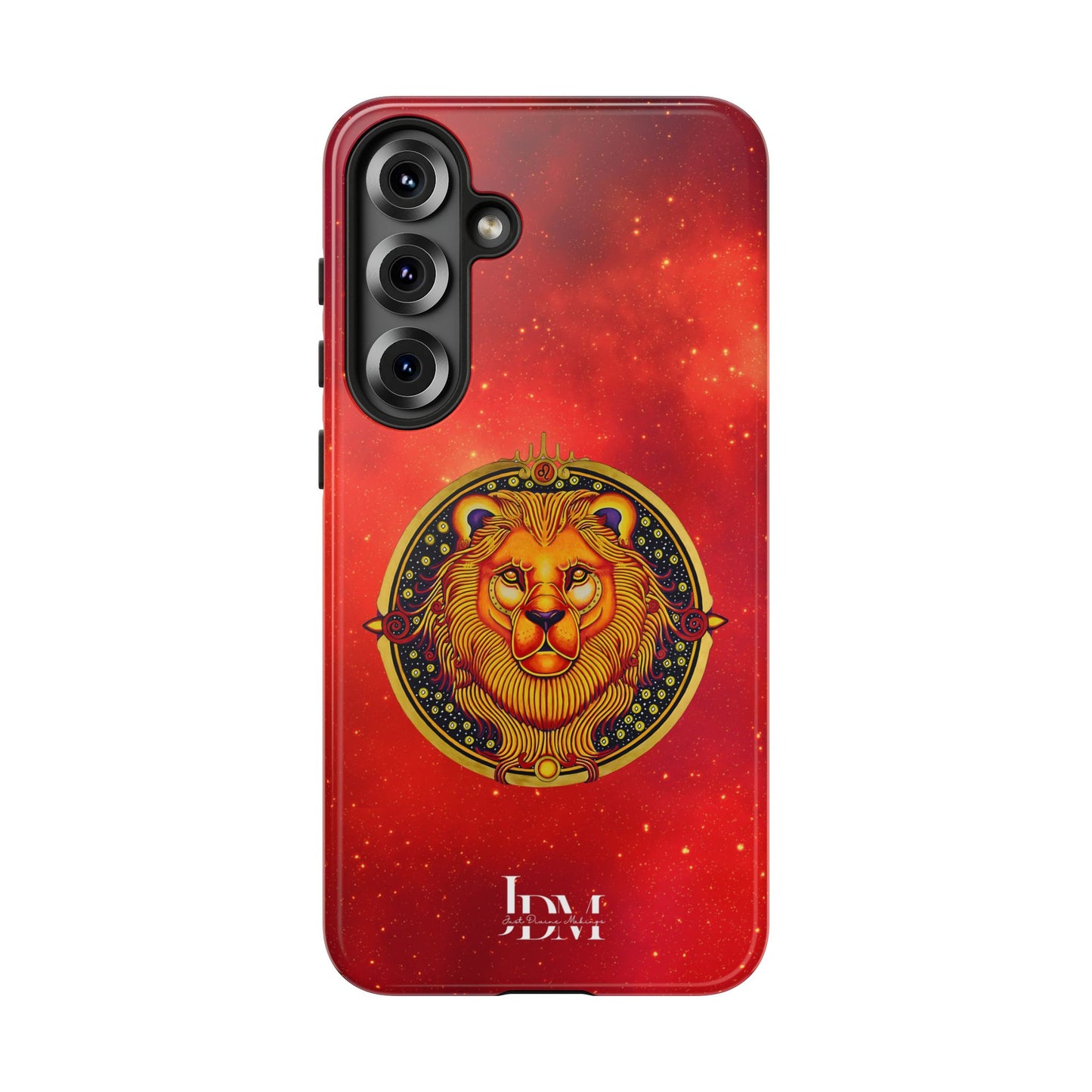 Leo Zodiac Tough Phone Case – Hand-Drawn Celestial Design (Non-AI)