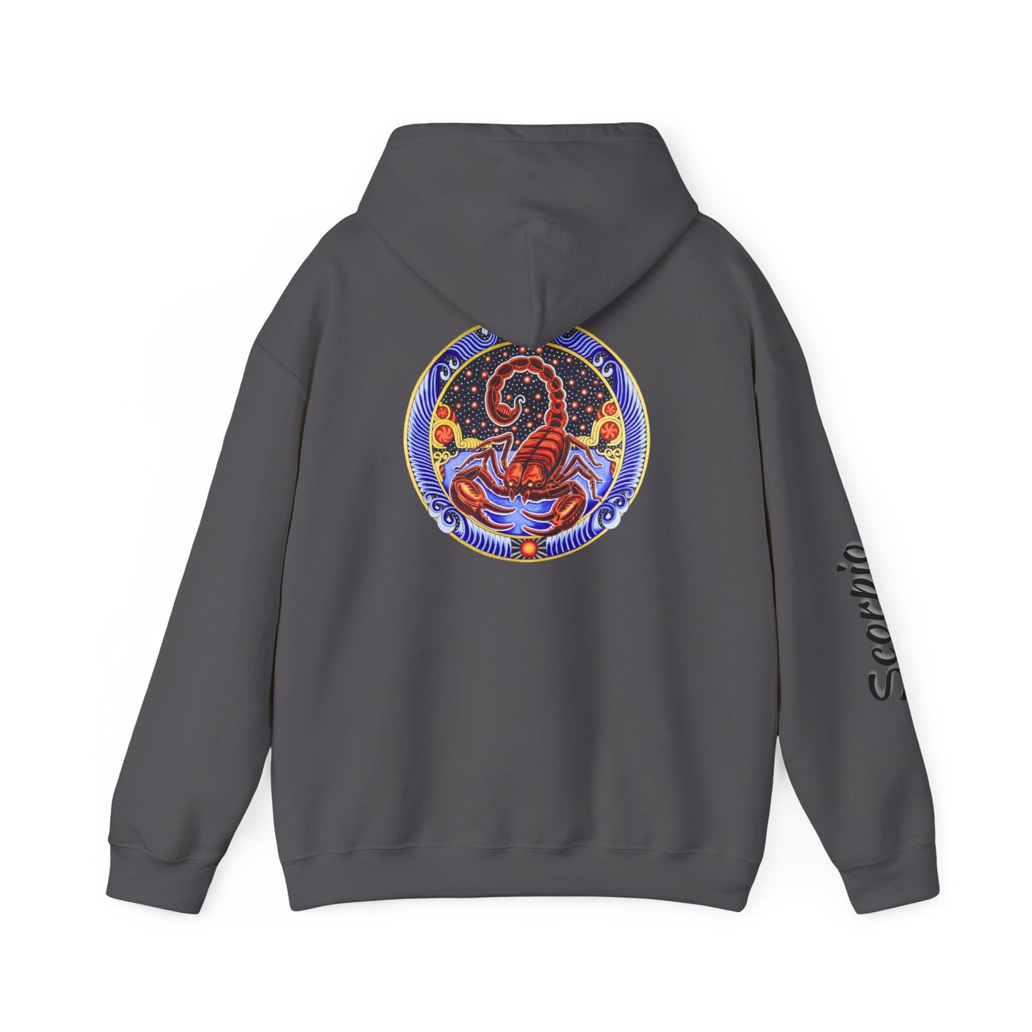Scorpio Zodiac Hoodie – Hand-Drawn Celestial Design (Non-AI)