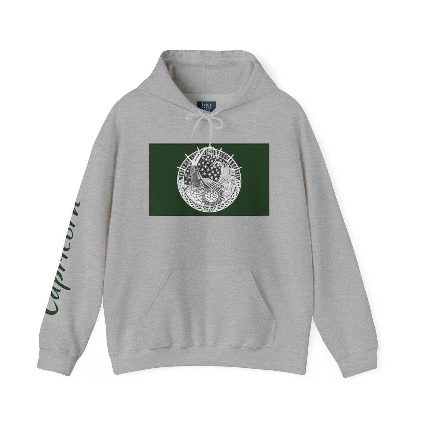 Capricorn Zodiac Hoodie – Hand-Drawn Celestial Design (Non-AI) Universal