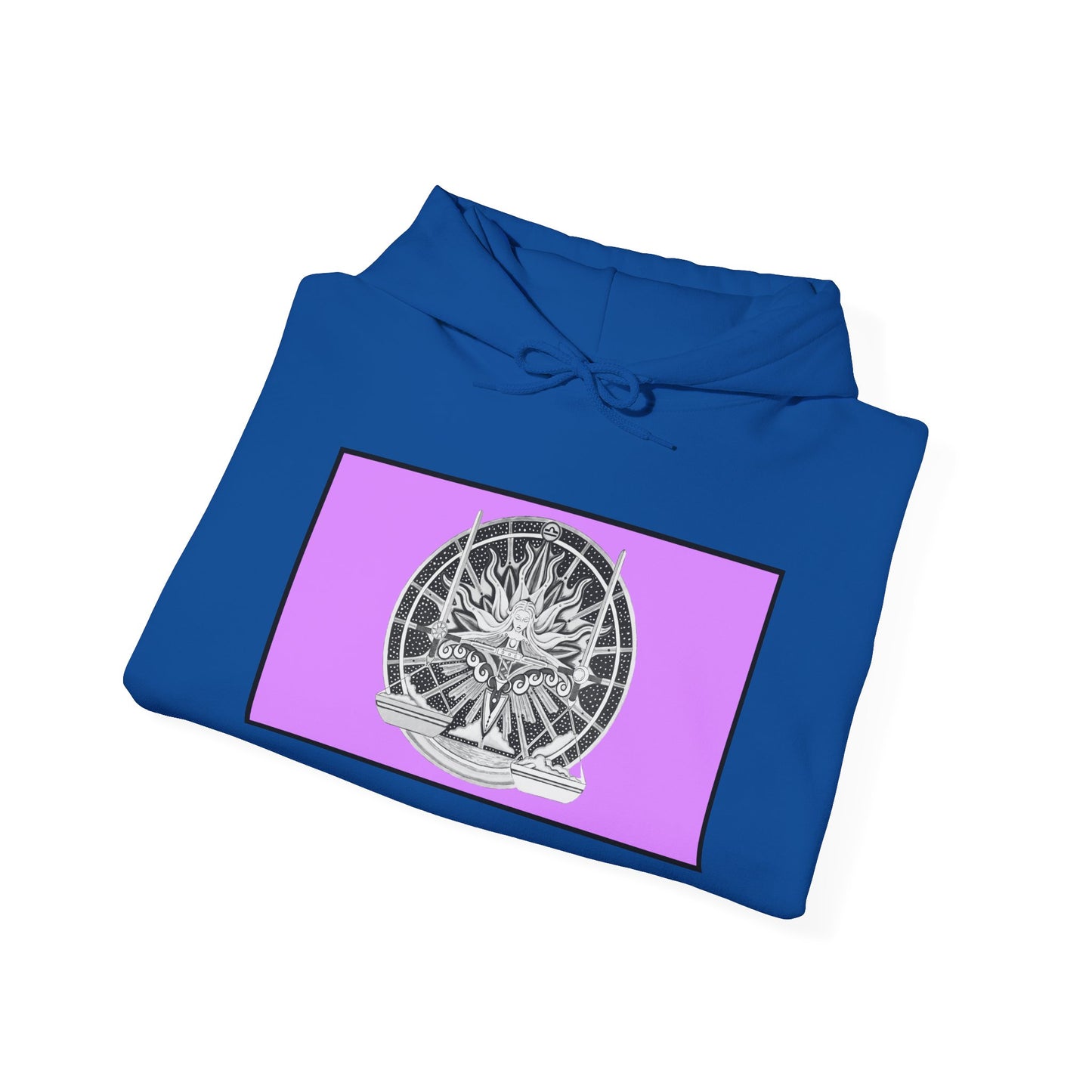 Libra Zodiac Hoodie – Hand-Drawn Celestial Design (Non-AI) Universal
