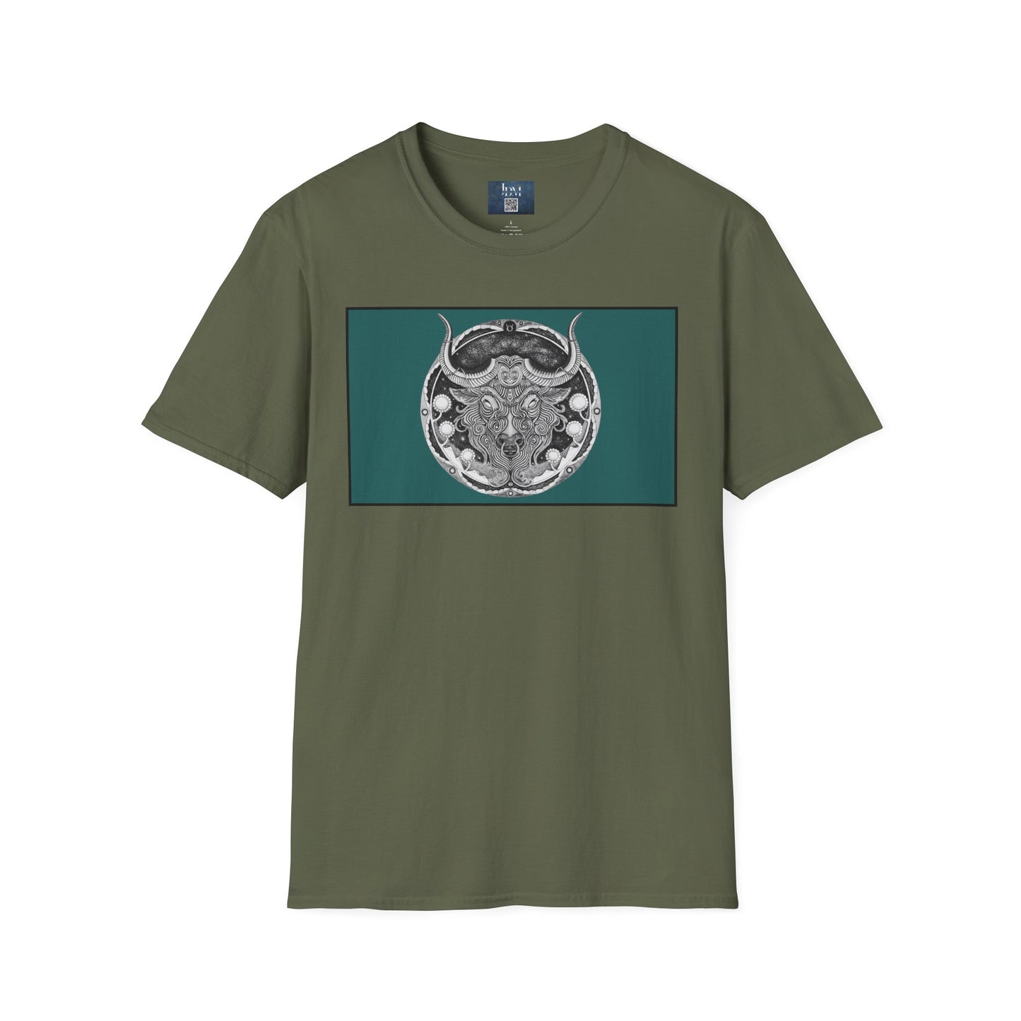 Taurus Zodiac Softstyle  T-Shirt - Hand-Drawn Celestial Design (Non-AI) Universal