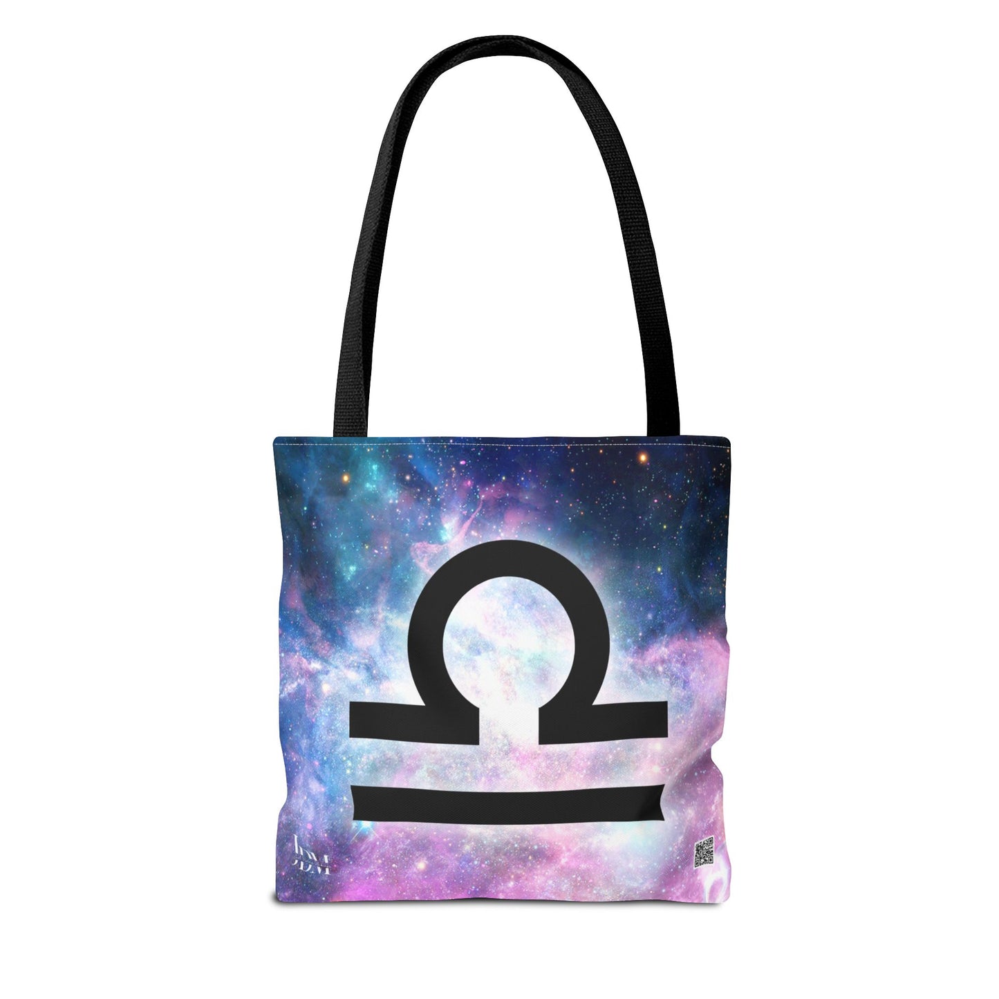 Libra Zodiac Tote Bag - Hand-Drawn Celestial Design (Non-AI)
