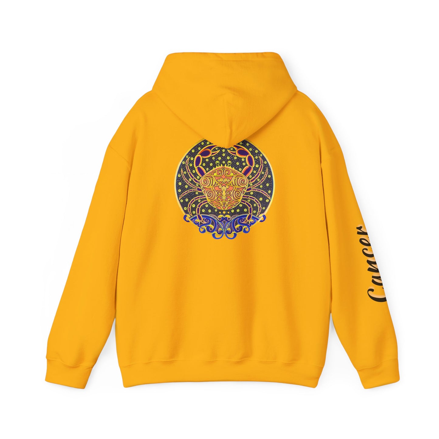 Cancer Zodiac Hoodie – Hand-Drawn Celestial Design (Non-AI)
