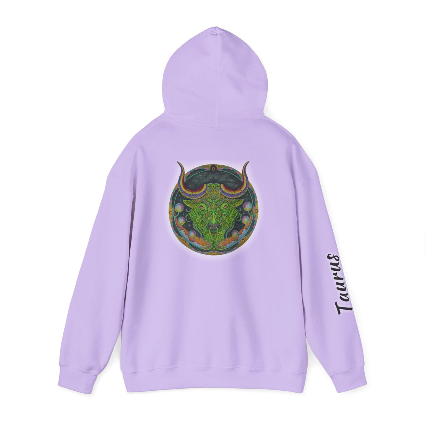 Taurus Zodiac Hoodie - Hand-Drawn Celestial Design (Non-AI)