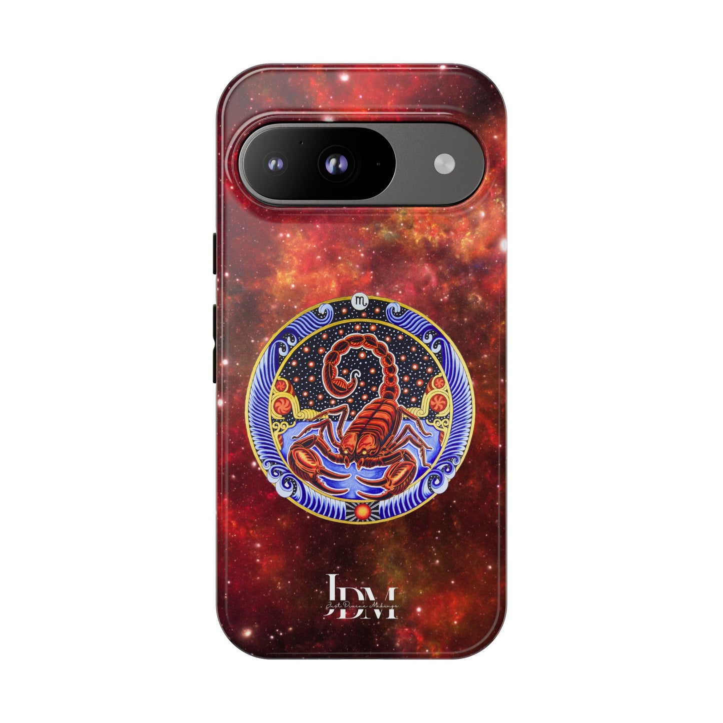 Scorpio Zodiac Tough Phone Case – Hand-Drawn Celestial Design (Non-AI)