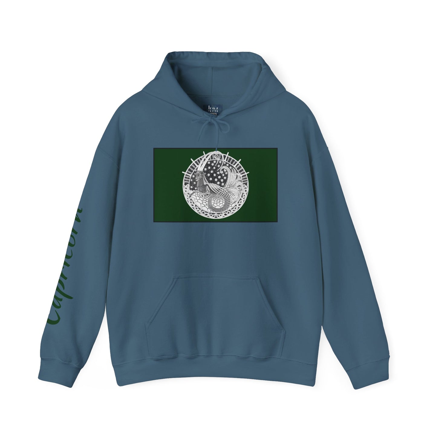 Capricorn Zodiac Hoodie – Hand-Drawn Celestial Design (Non-AI) Universal