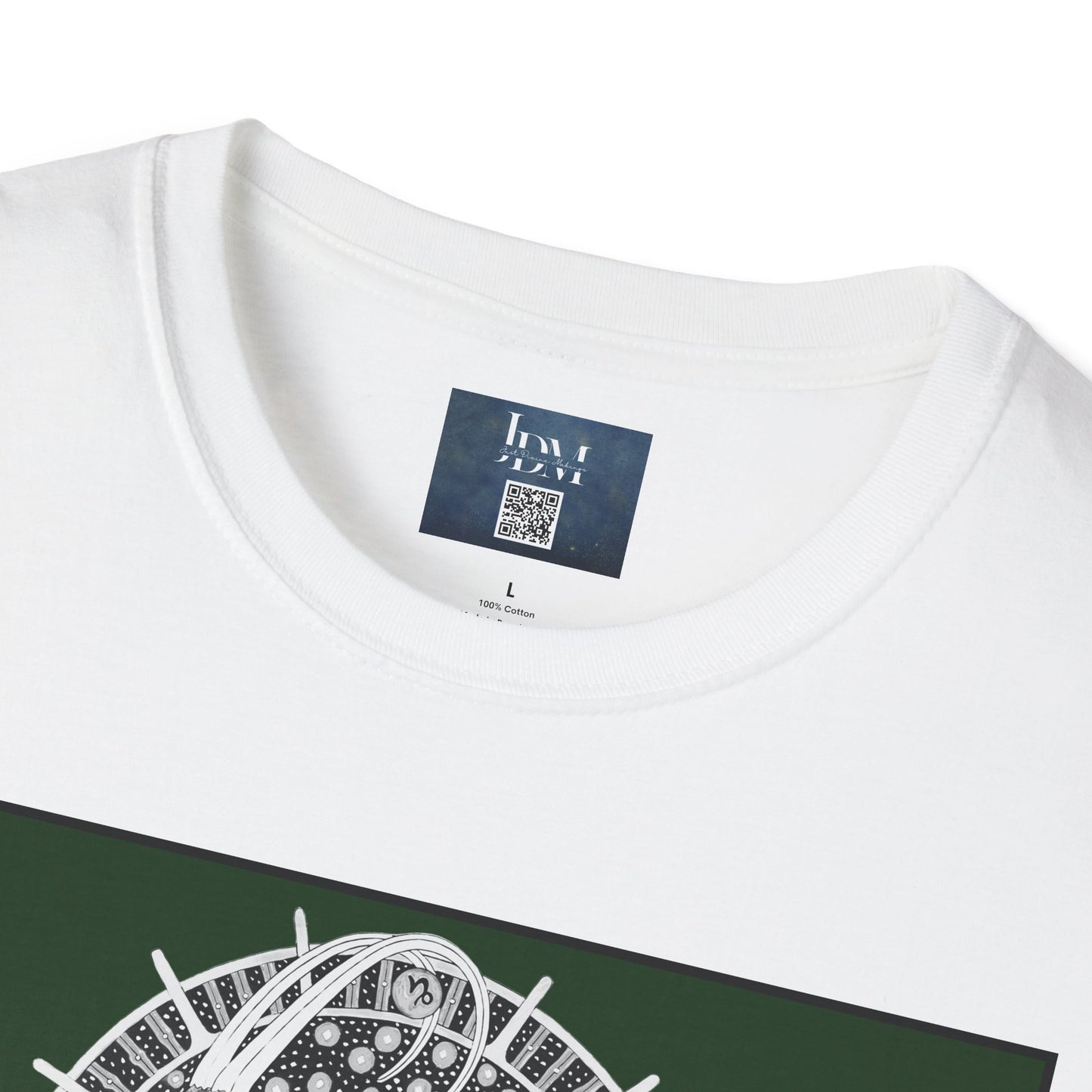 Capricorn Zodiac Crew Neck T-Shirt – Hand-Drawn Celestial Design (Non-AI) Universal