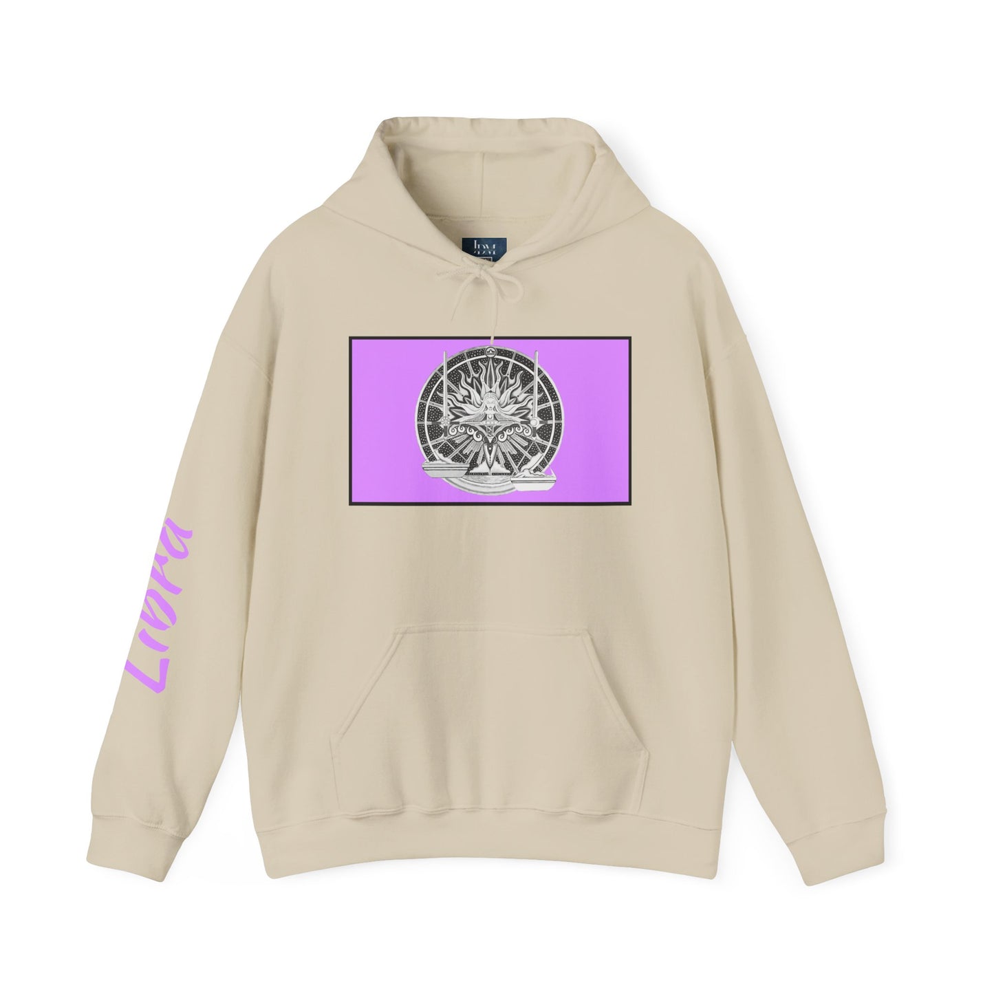 Libra Zodiac Hoodie – Hand-Drawn Celestial Design (Non-AI) Universal