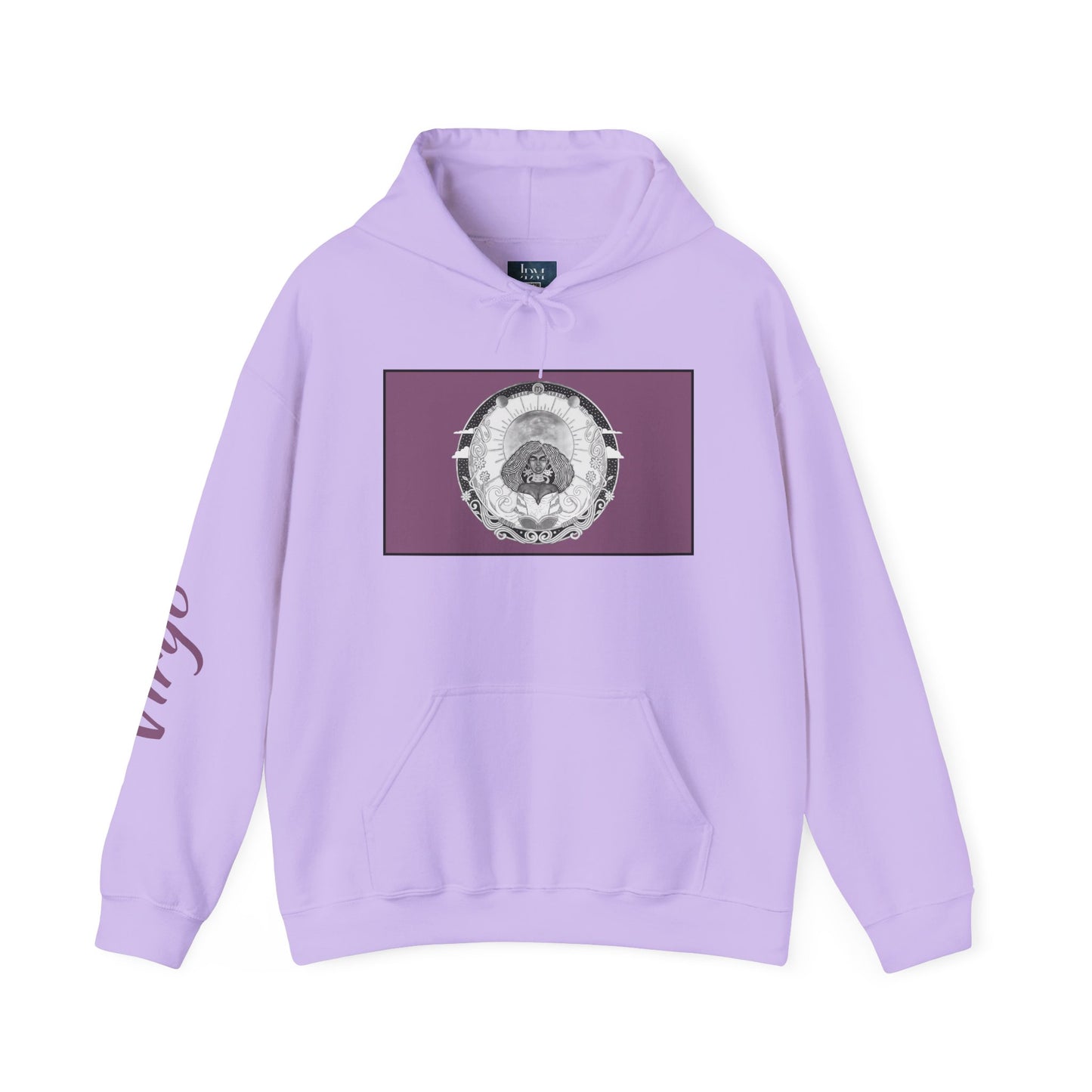 Virgo Zodiac Hoodie – Hand-Drawn Celestial Design (Non-AI) Universal