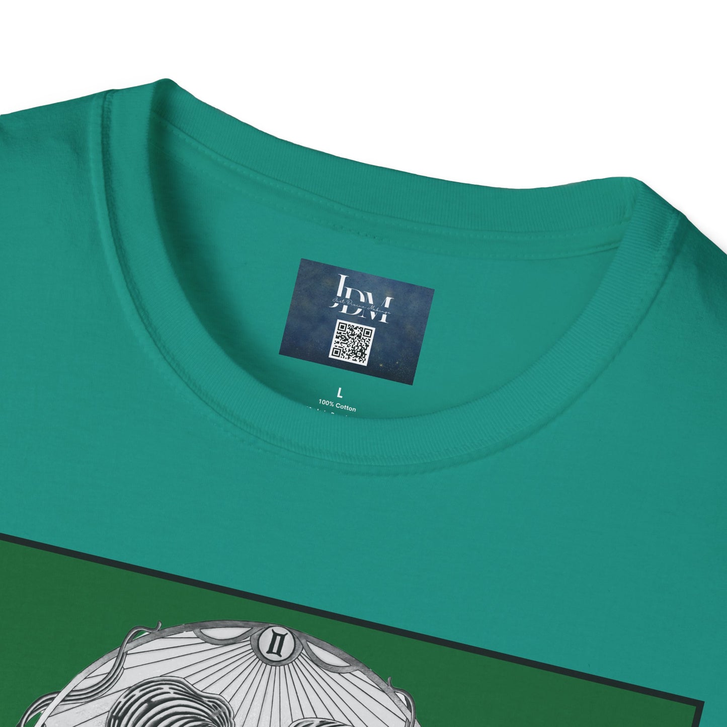 Gemini Zodiac Softstyle T-Shirt - Hand-Drawn Celestial Design (Non-AI) Universal