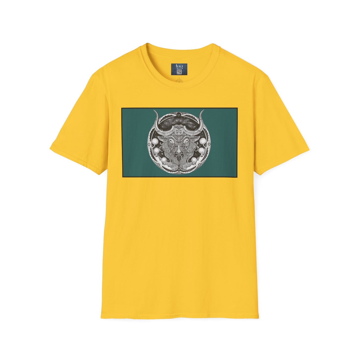 Taurus Zodiac Softstyle  T-Shirt - Hand-Drawn Celestial Design (Non-AI) Universal