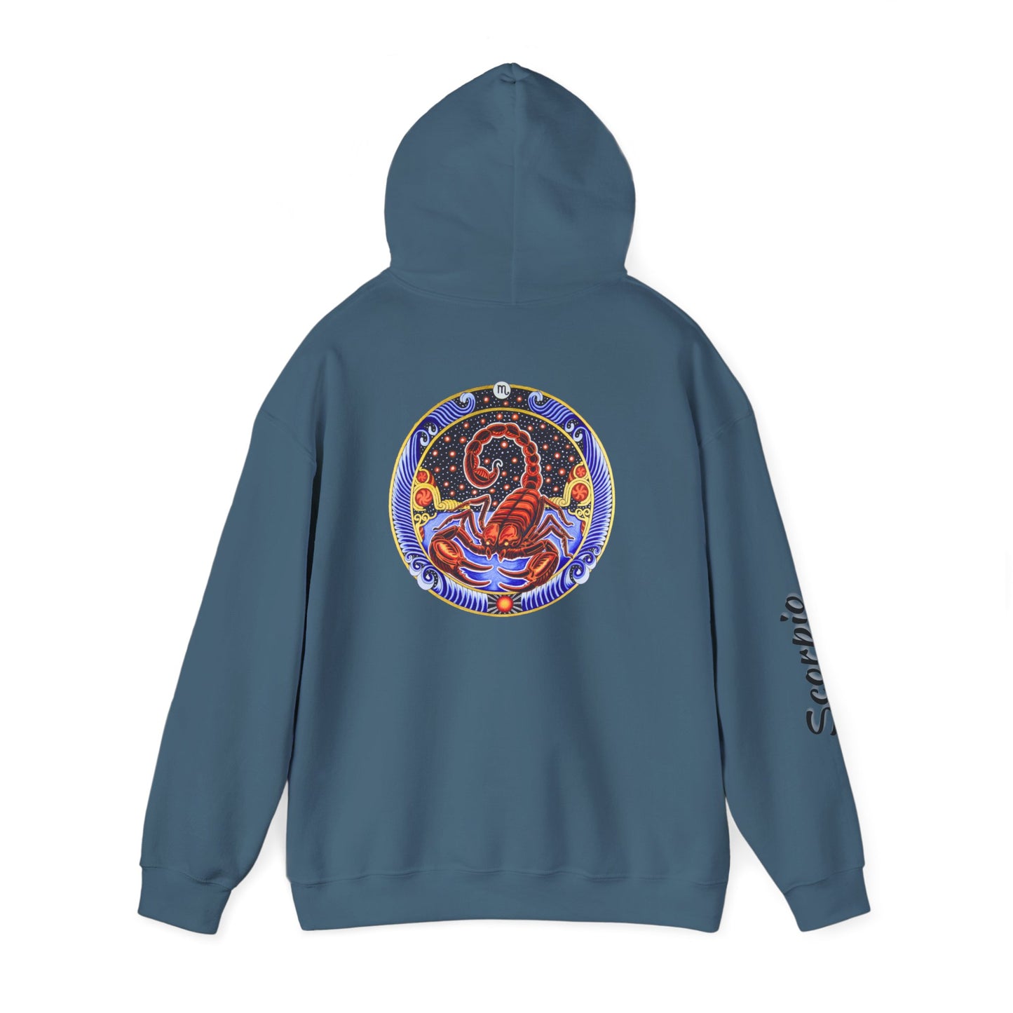 Scorpio Zodiac Hoodie – Hand-Drawn Celestial Design (Non-AI)
