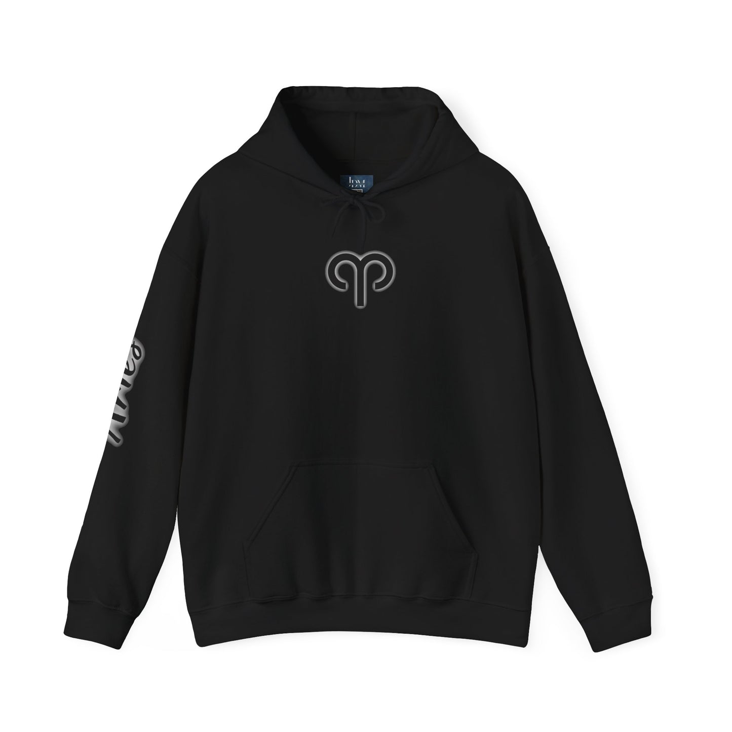 Aries Zodiac Hoodie - Hand-Drawn Celestial Design (Non-AI)