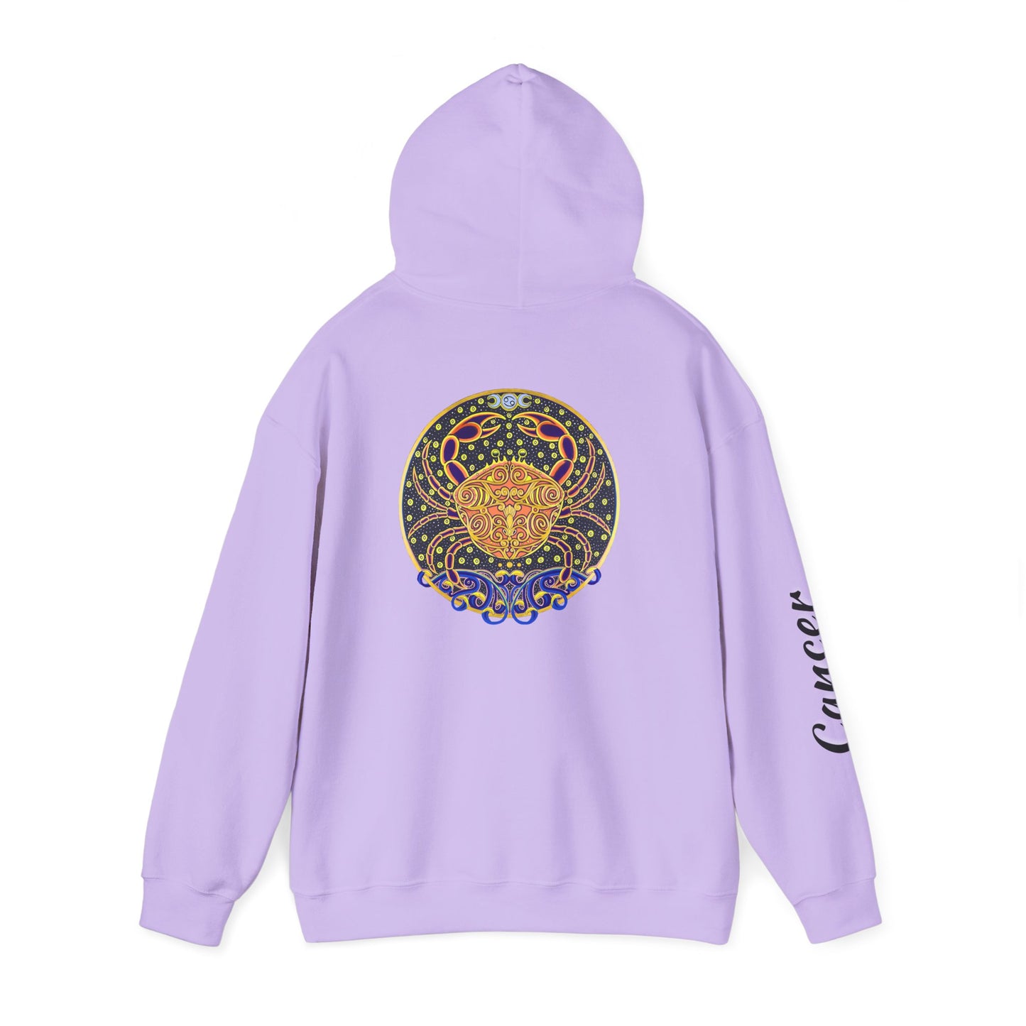 Cancer Zodiac Hoodie – Hand-Drawn Celestial Design (Non-AI)