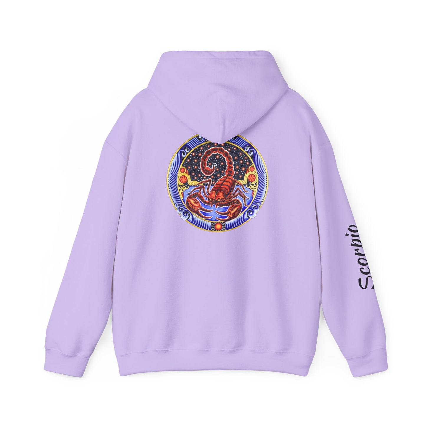 Scorpio Zodiac Hoodie – Hand-Drawn Celestial Design (Non-AI)