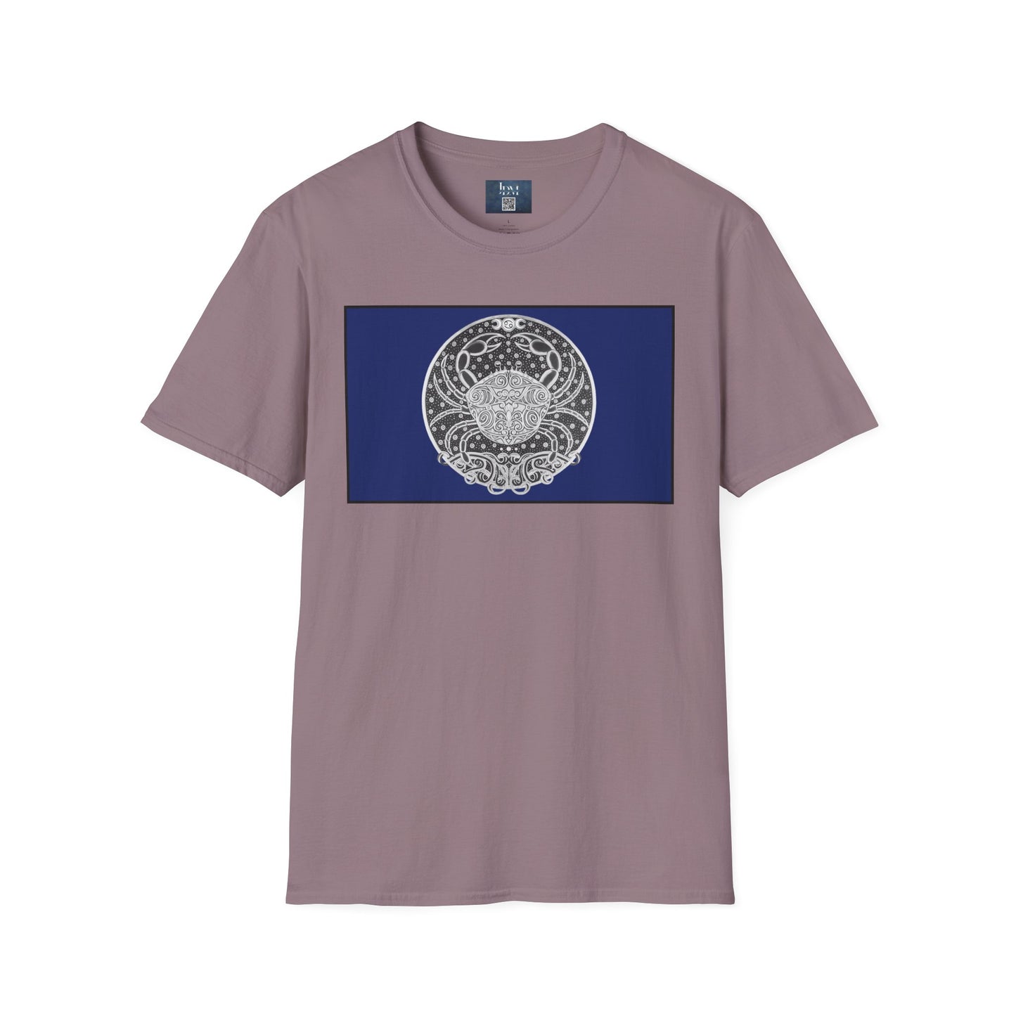 Cancer Zodiac Crew Neck T-Shirt – Hand-Drawn Celestial Design (Non-AI) Universal