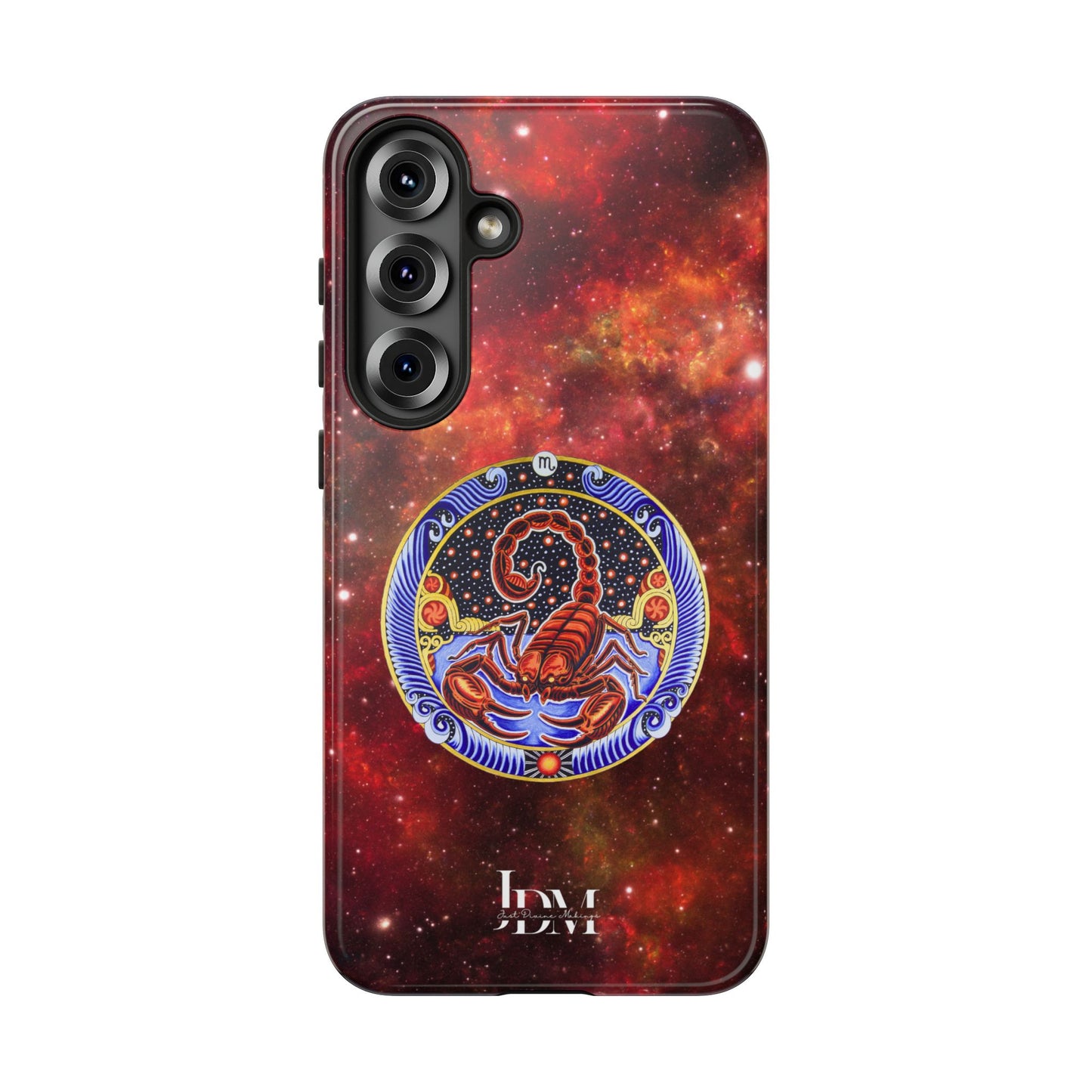 Scorpio Zodiac Tough Phone Case – Hand-Drawn Celestial Design (Non-AI)