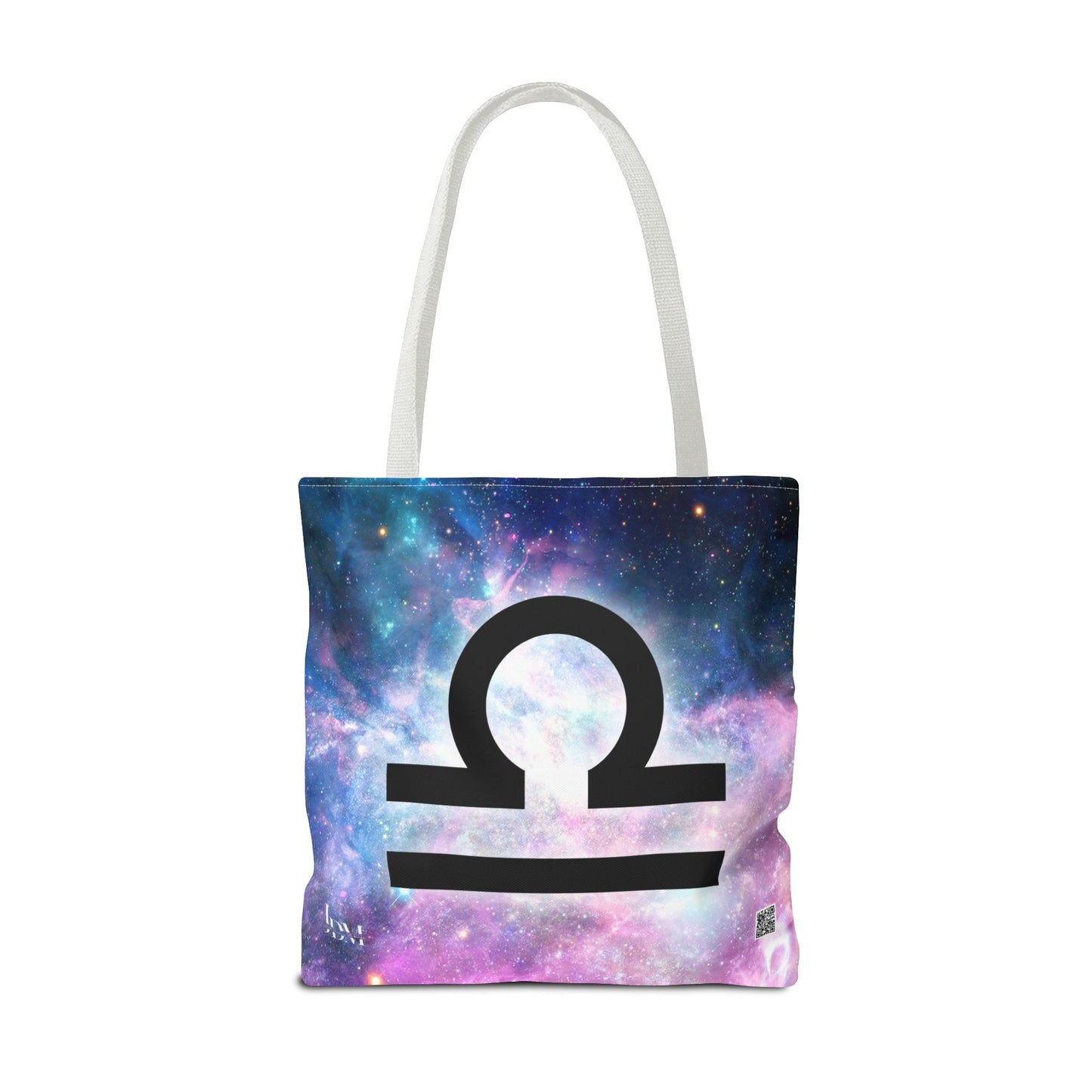 Libra Zodiac Tote Bag - Hand-Drawn Celestial Design (Non-AI)