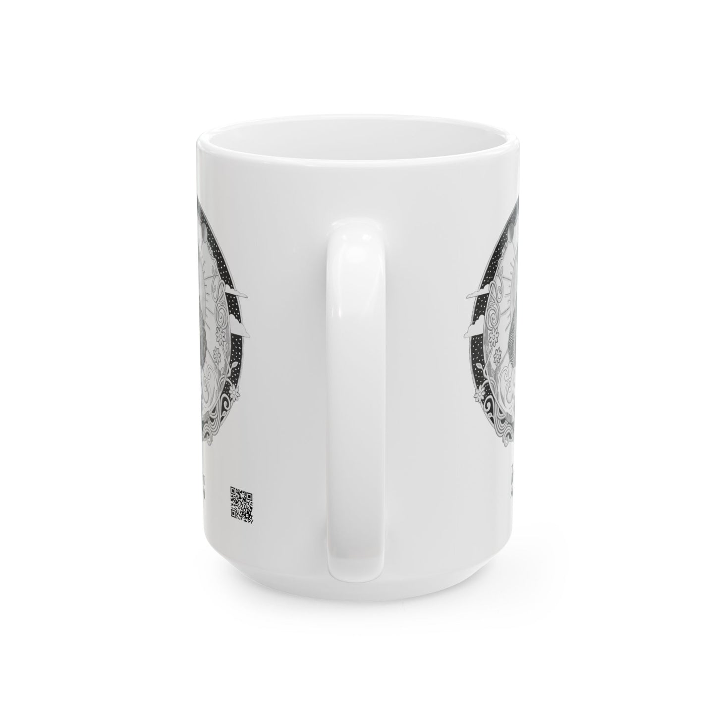 Virgo Zodiac Mug – Hand-Drawn Celestial Design (Non-AI) Universal