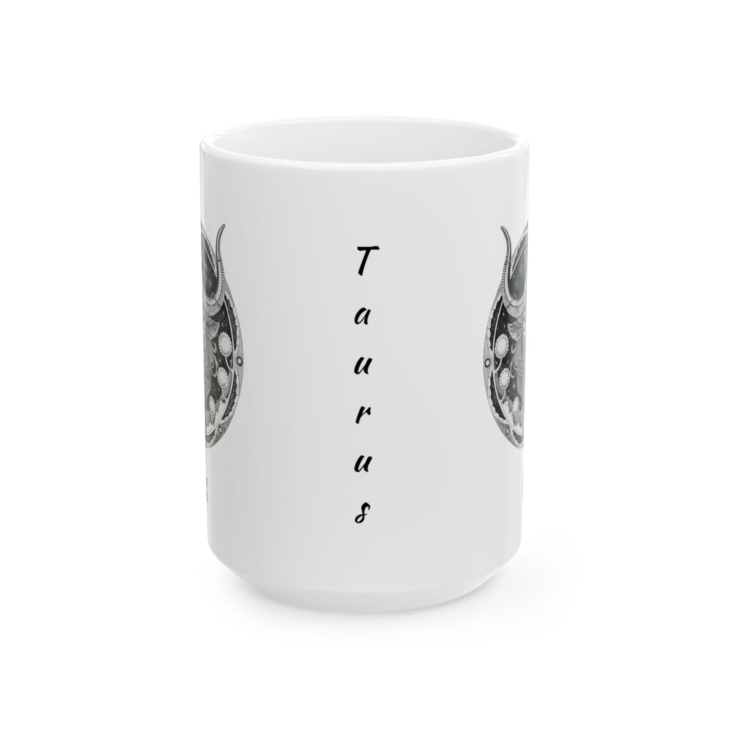 Taurus Zodiac Mug - Hand-Drawn Celestial Design (Non-AI) Universal