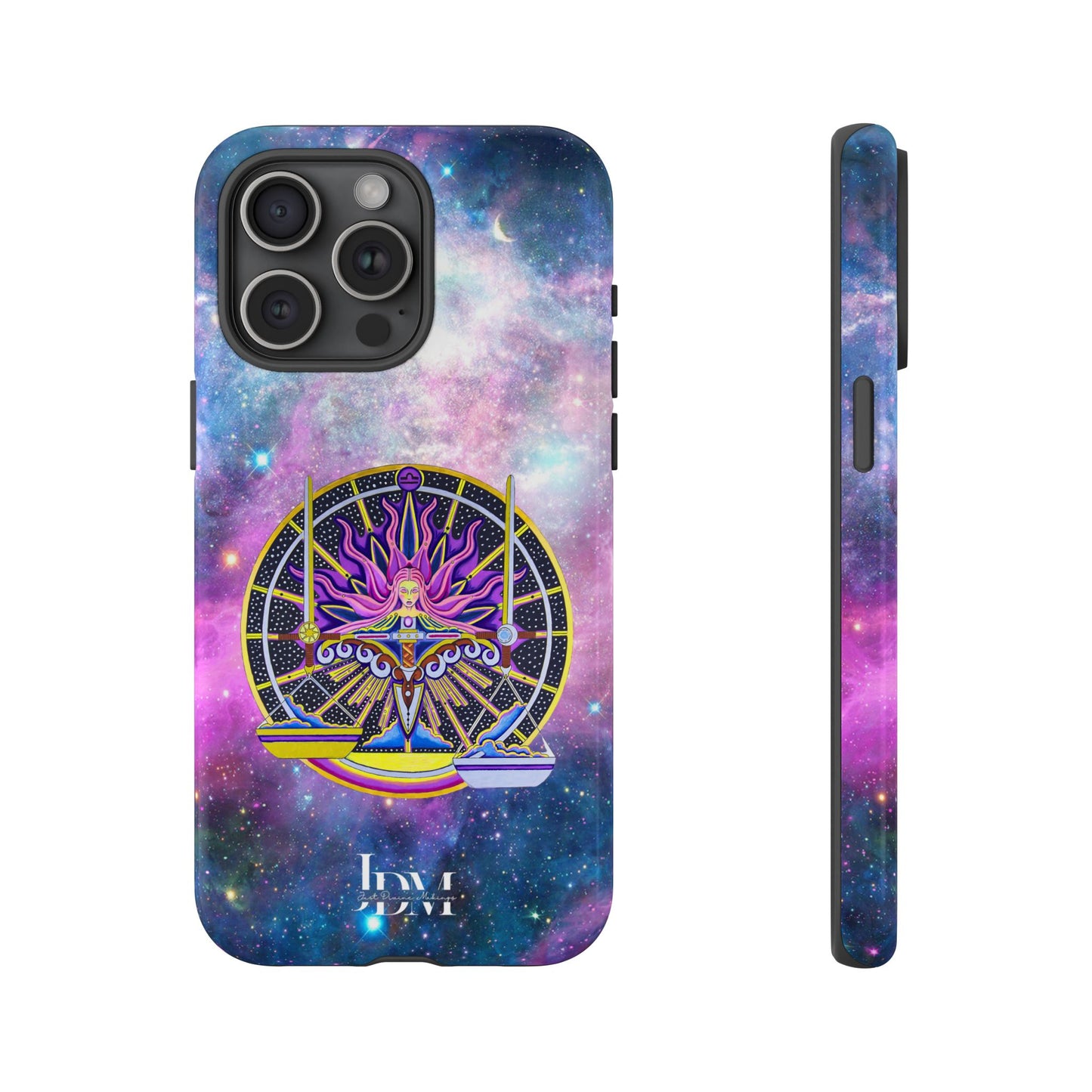 Libra Zodiac Tough Phone Case – Hand-Drawn Celestial Design (Non-AI)