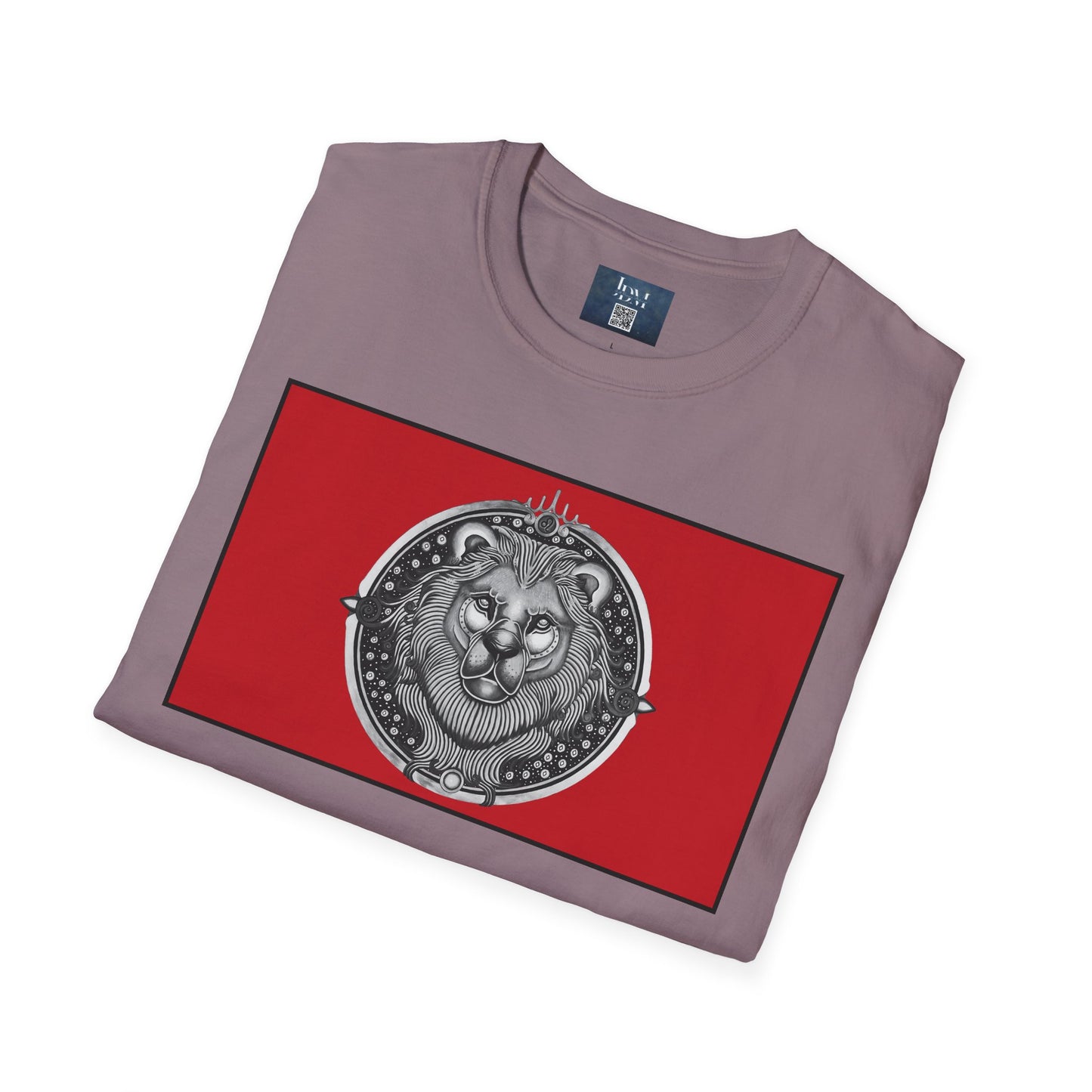 Leo Zodiac Crew Neck T-Shirt – Hand-Drawn Celestial Design (Non-AI) Universal