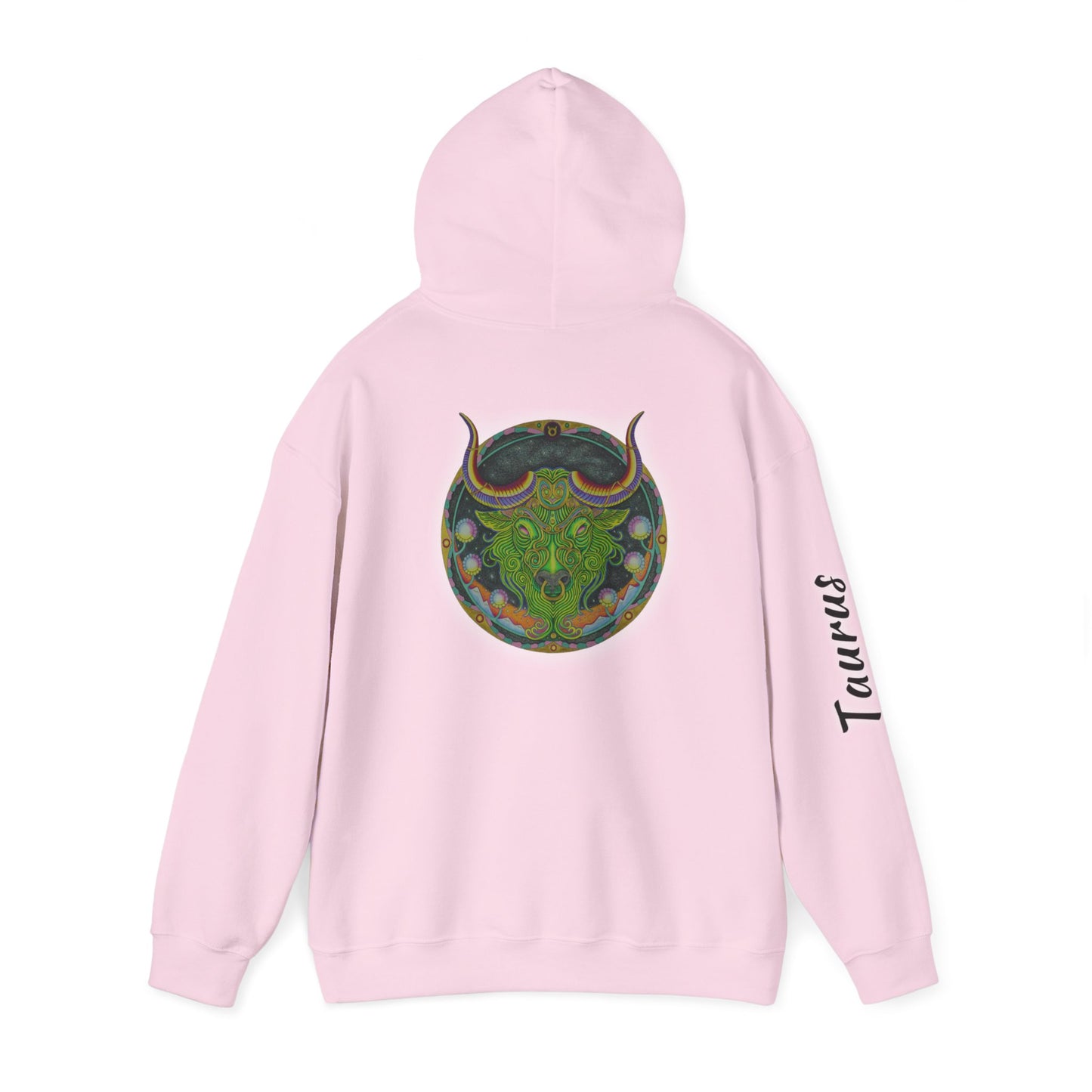 Taurus Zodiac Hoodie - Hand-Drawn Celestial Design (Non-AI)