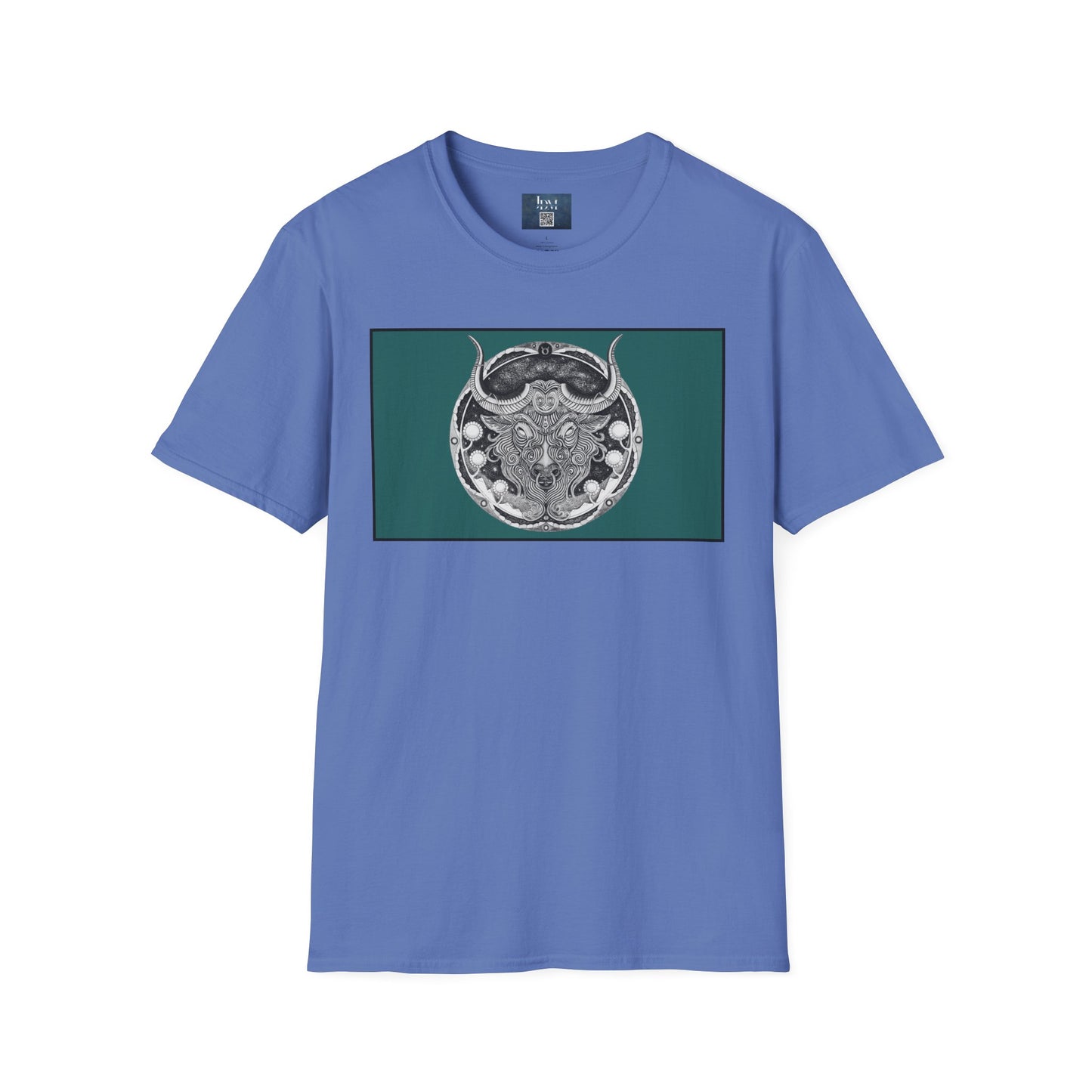 Taurus Zodiac Softstyle  T-Shirt - Hand-Drawn Celestial Design (Non-AI) Universal