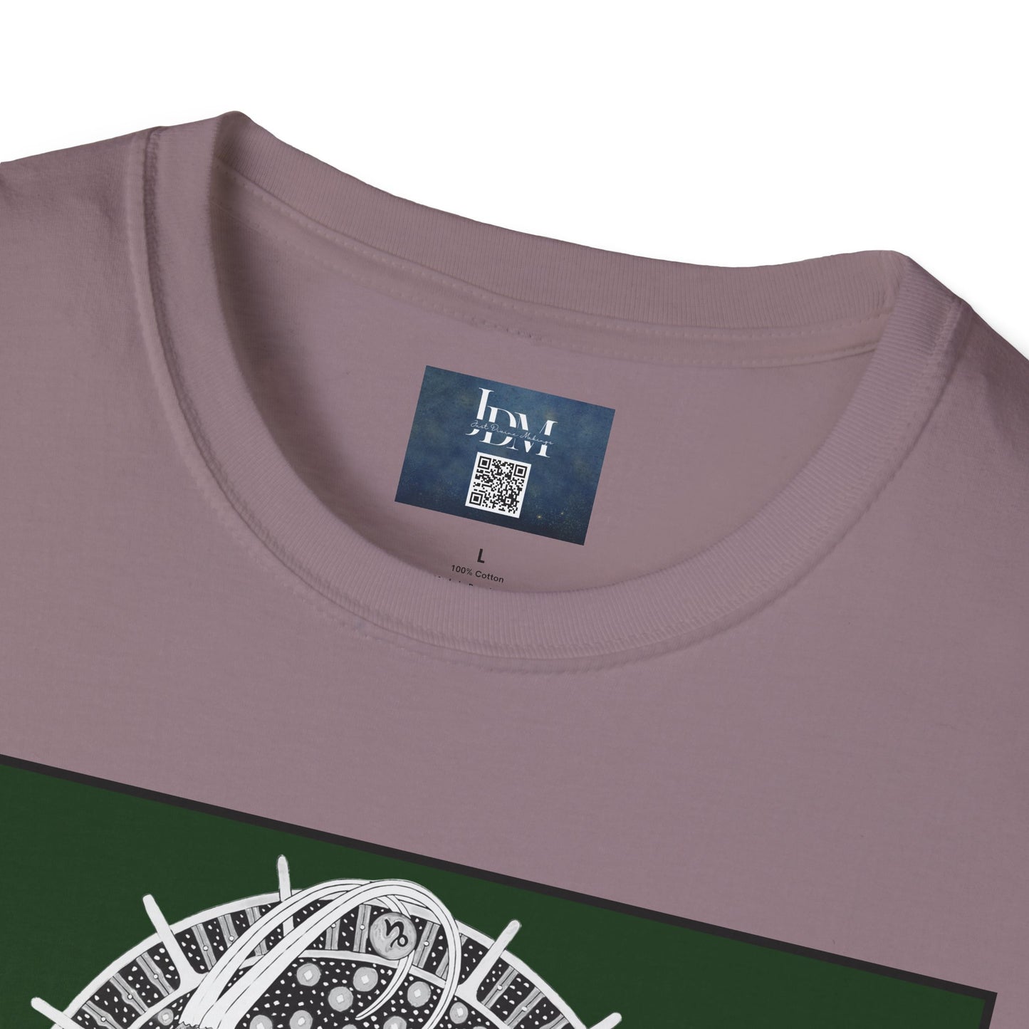 Capricorn Zodiac Crew Neck T-Shirt – Hand-Drawn Celestial Design (Non-AI) Universal