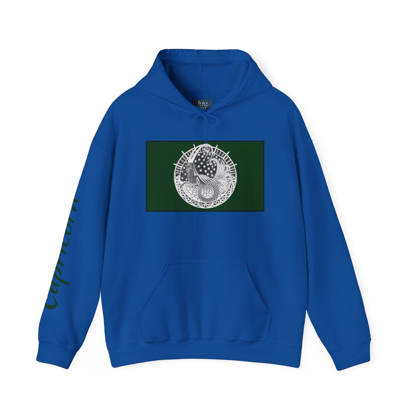 Capricorn Zodiac Hoodie – Hand-Drawn Celestial Design (Non-AI) Universal