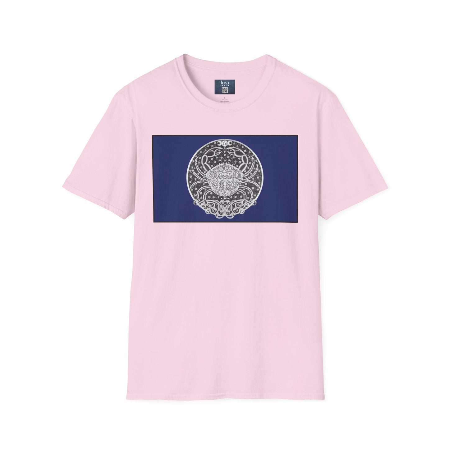Cancer Zodiac Crew Neck T-Shirt – Hand-Drawn Celestial Design (Non-AI) Universal