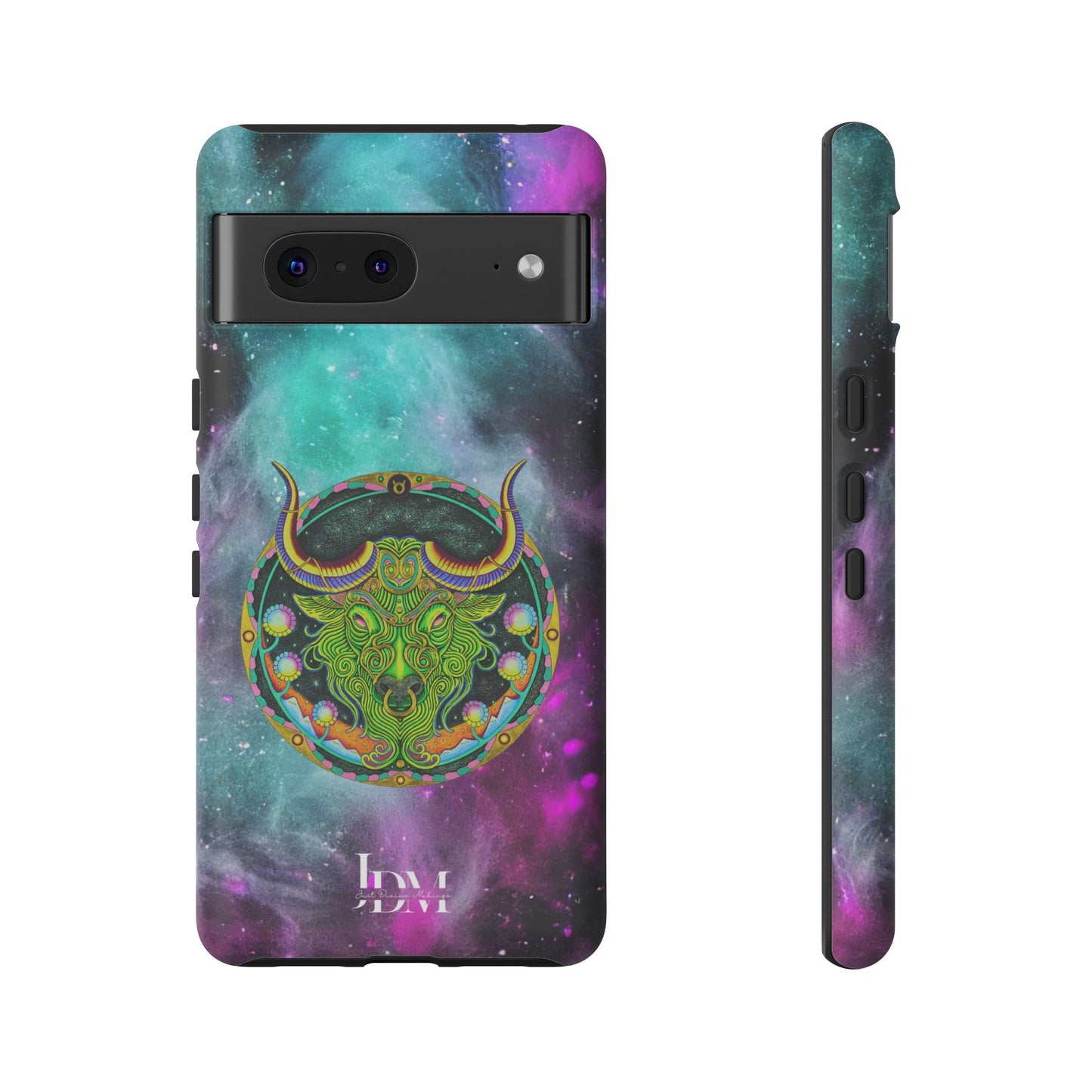 Taurus Zodiac Tough Phone Case – Hand-Drawn Celestial Design (Non-AI)