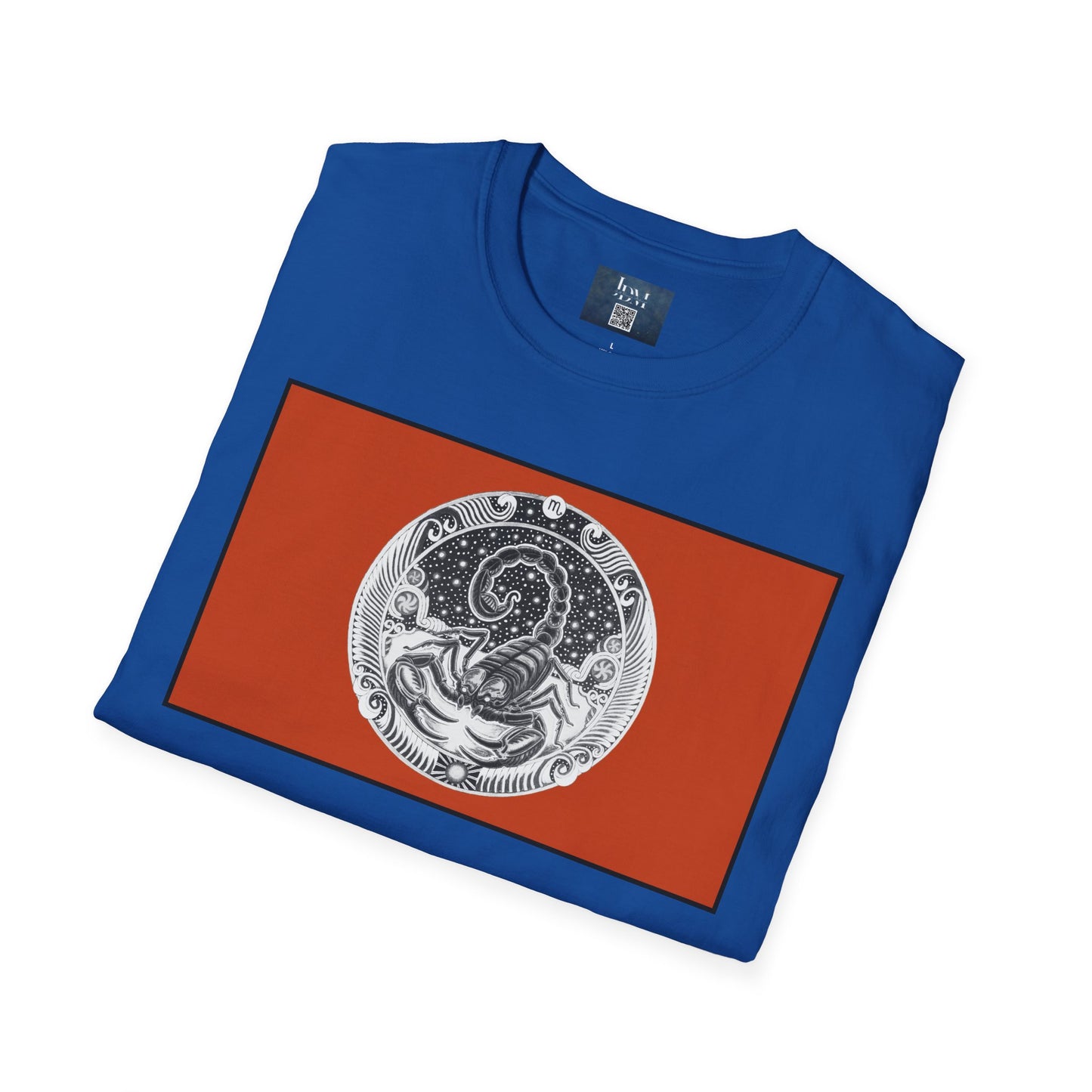 Scorpio Zodiac Crew Neck T-Shirt – Hand-Drawn Celestial Design (Non-AI) Universal