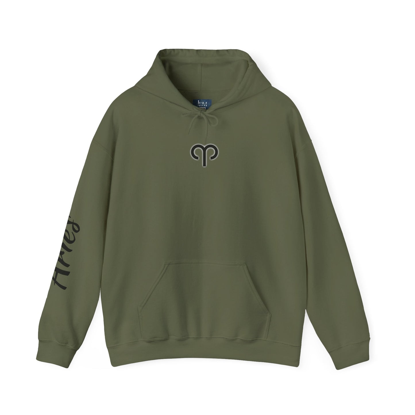 Aries Zodiac Hoodie - Hand-Drawn Celestial Design (Non-AI)